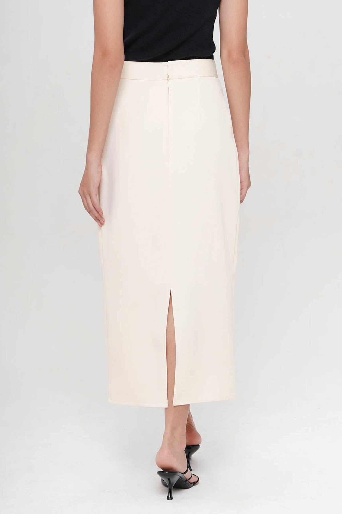 Alta Midi Skirt In Creme