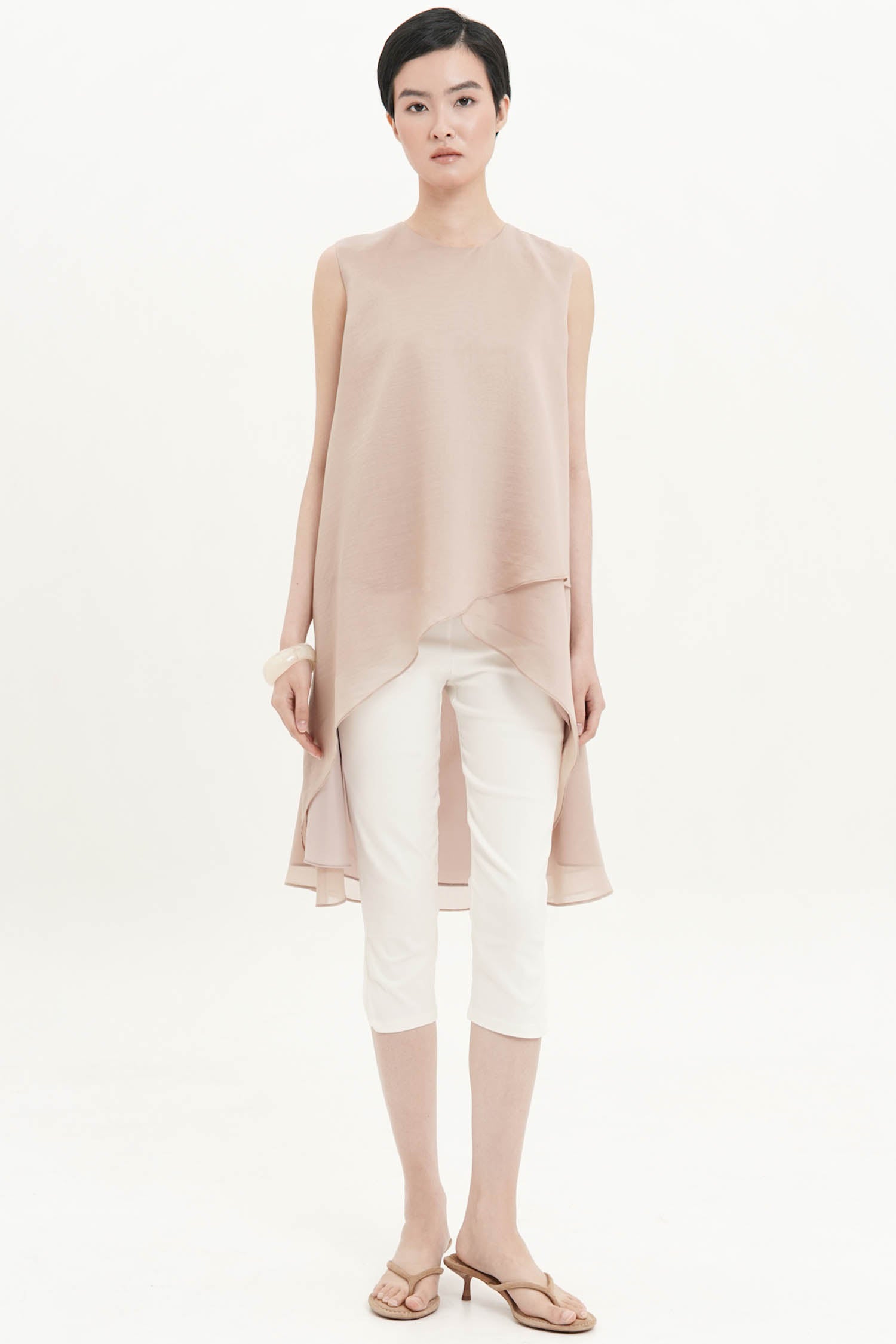 Altea Sleeveless Top In Beige