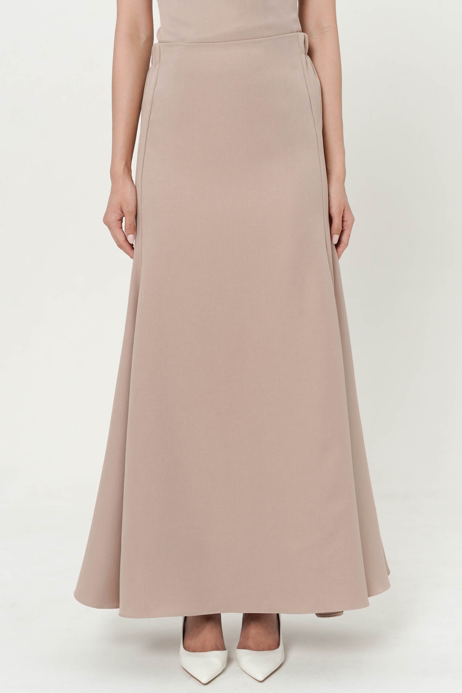 Franca Mermaid Maxi Skirt In Nude