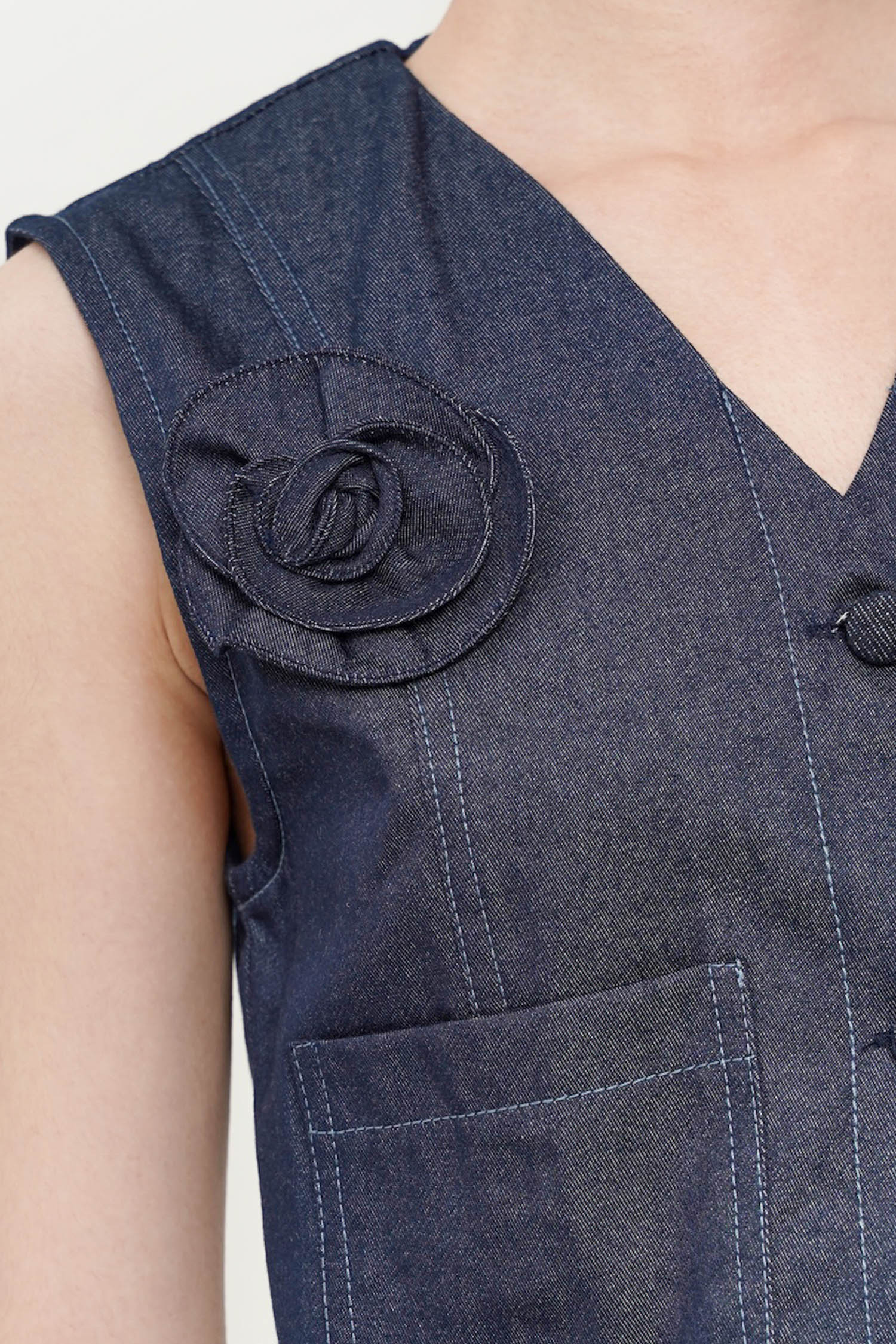 Kimber Denim Vest Top