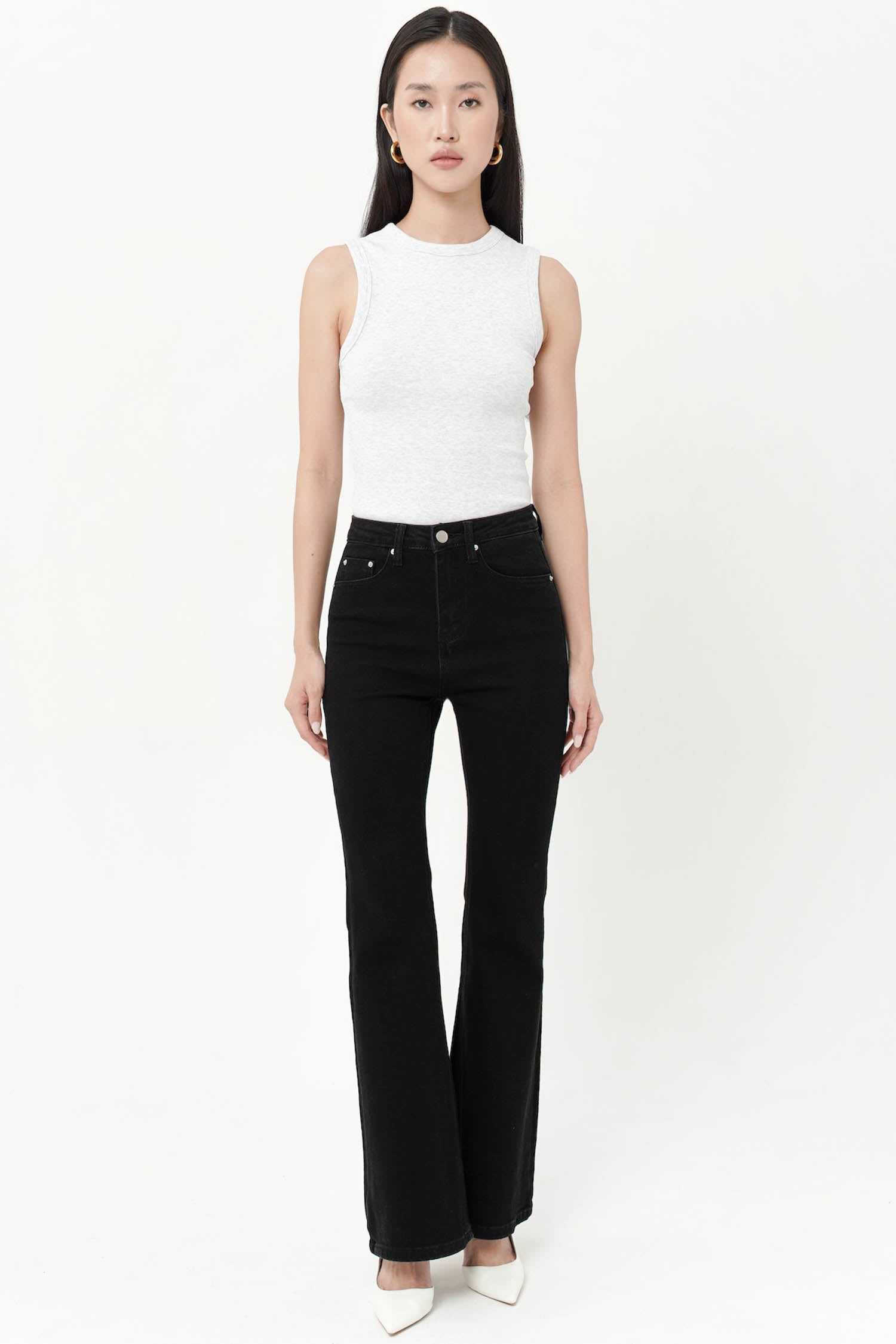 Jordyn Flare Jeans In Black