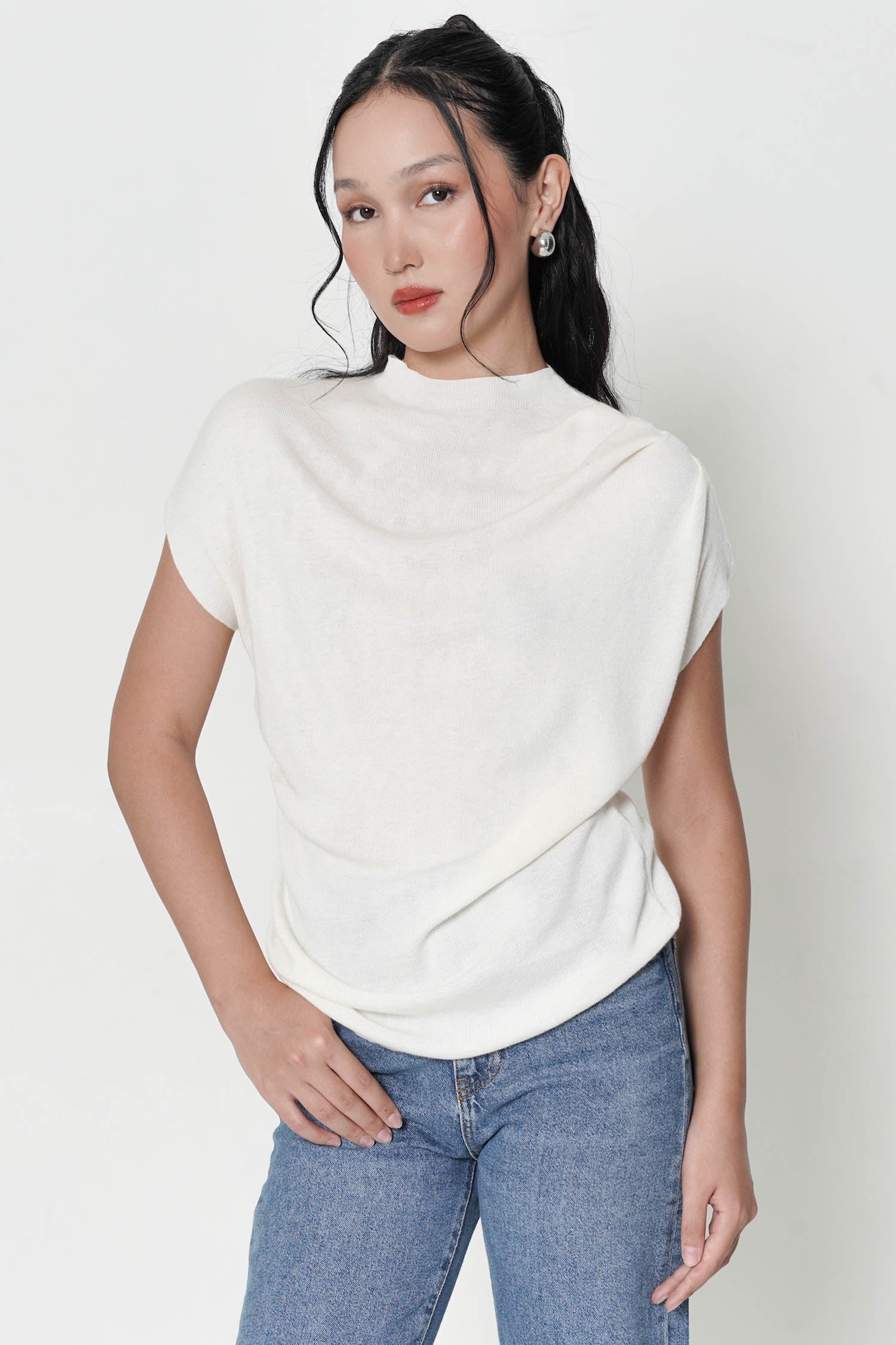 Honju Top In Broken White