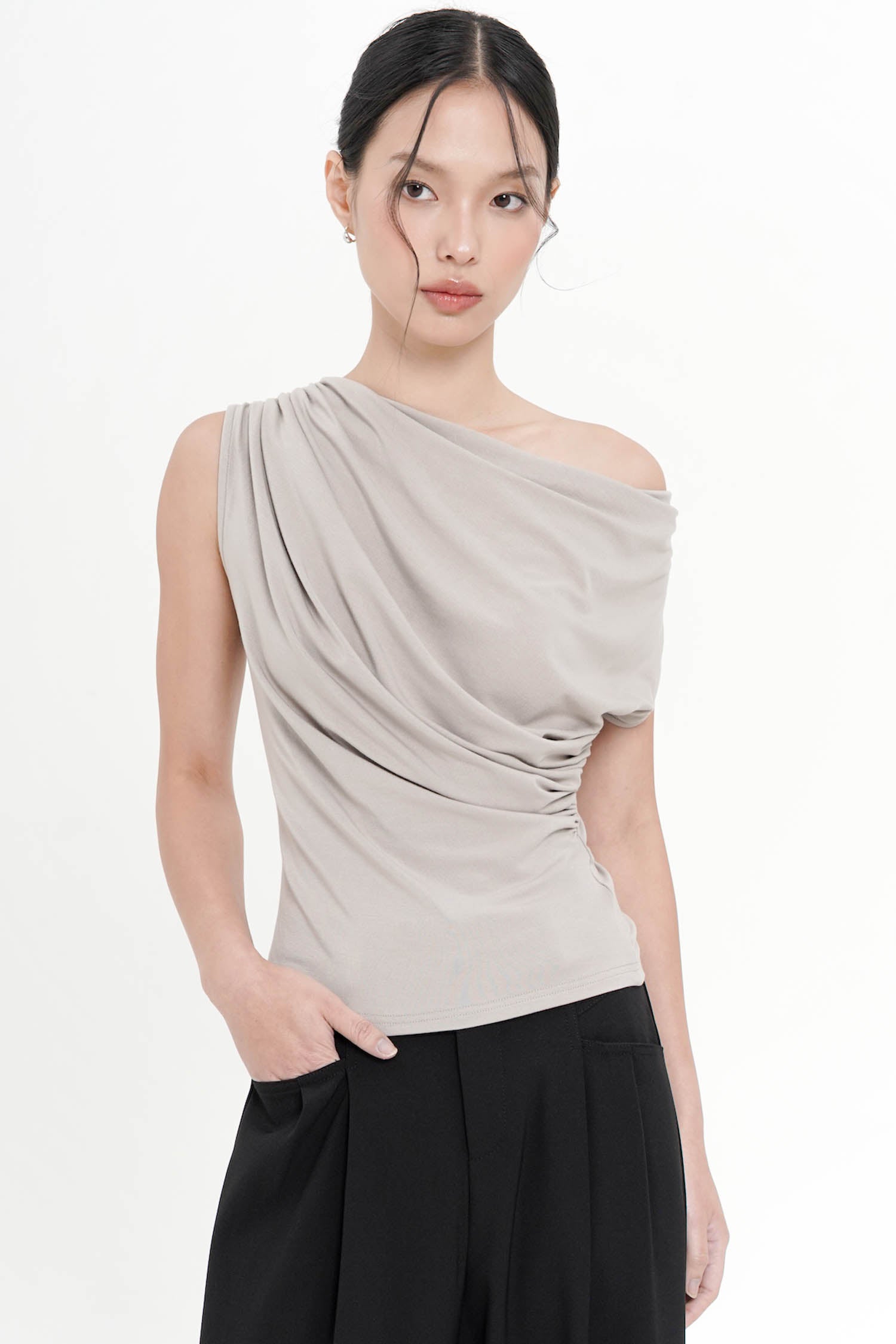 Merino Top In Taupe