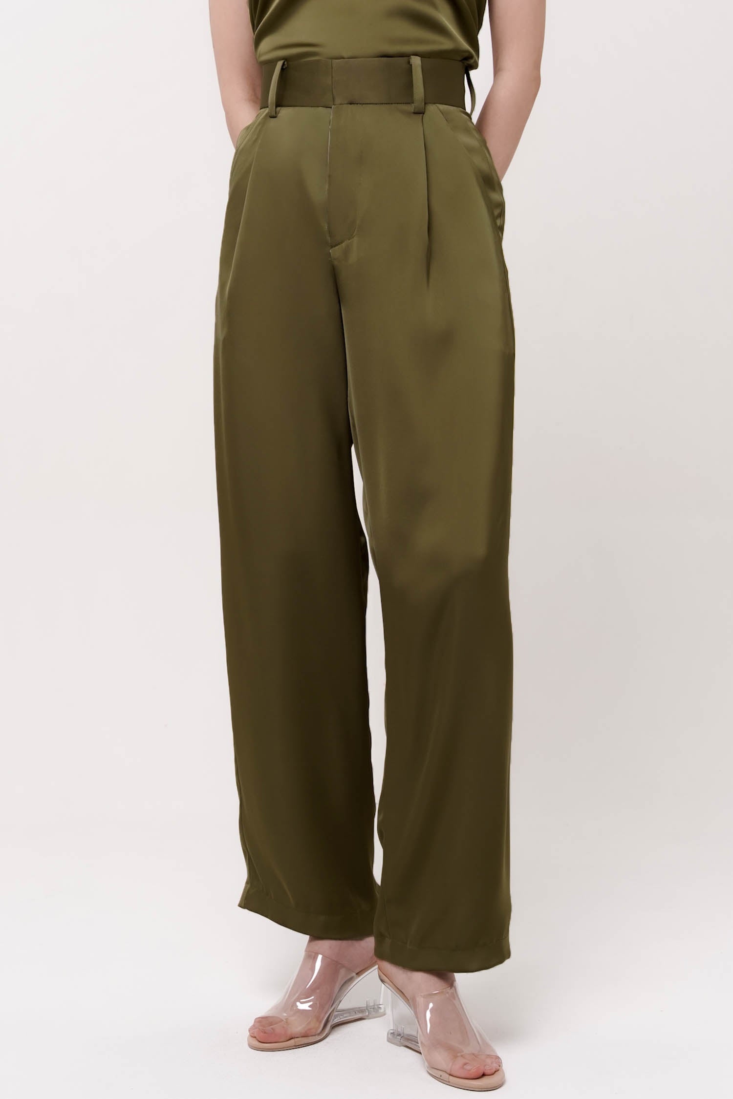Posey Pants in Olive Green