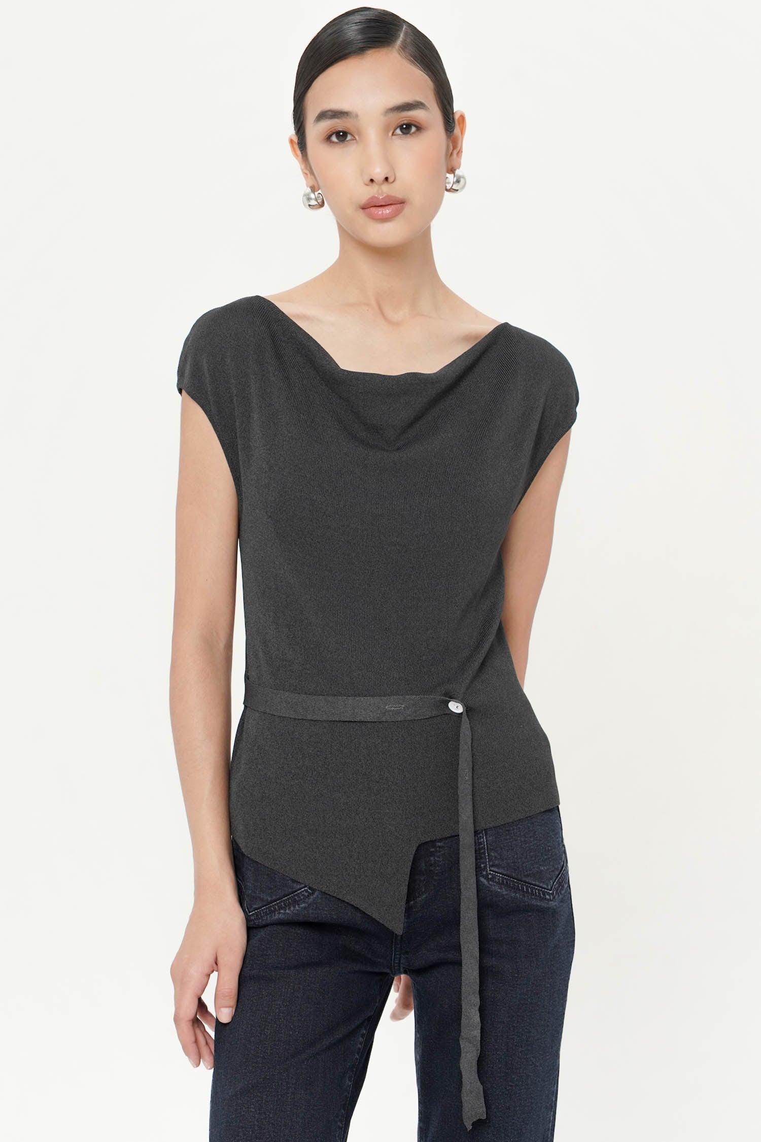 Bambi Top In Dark Grey