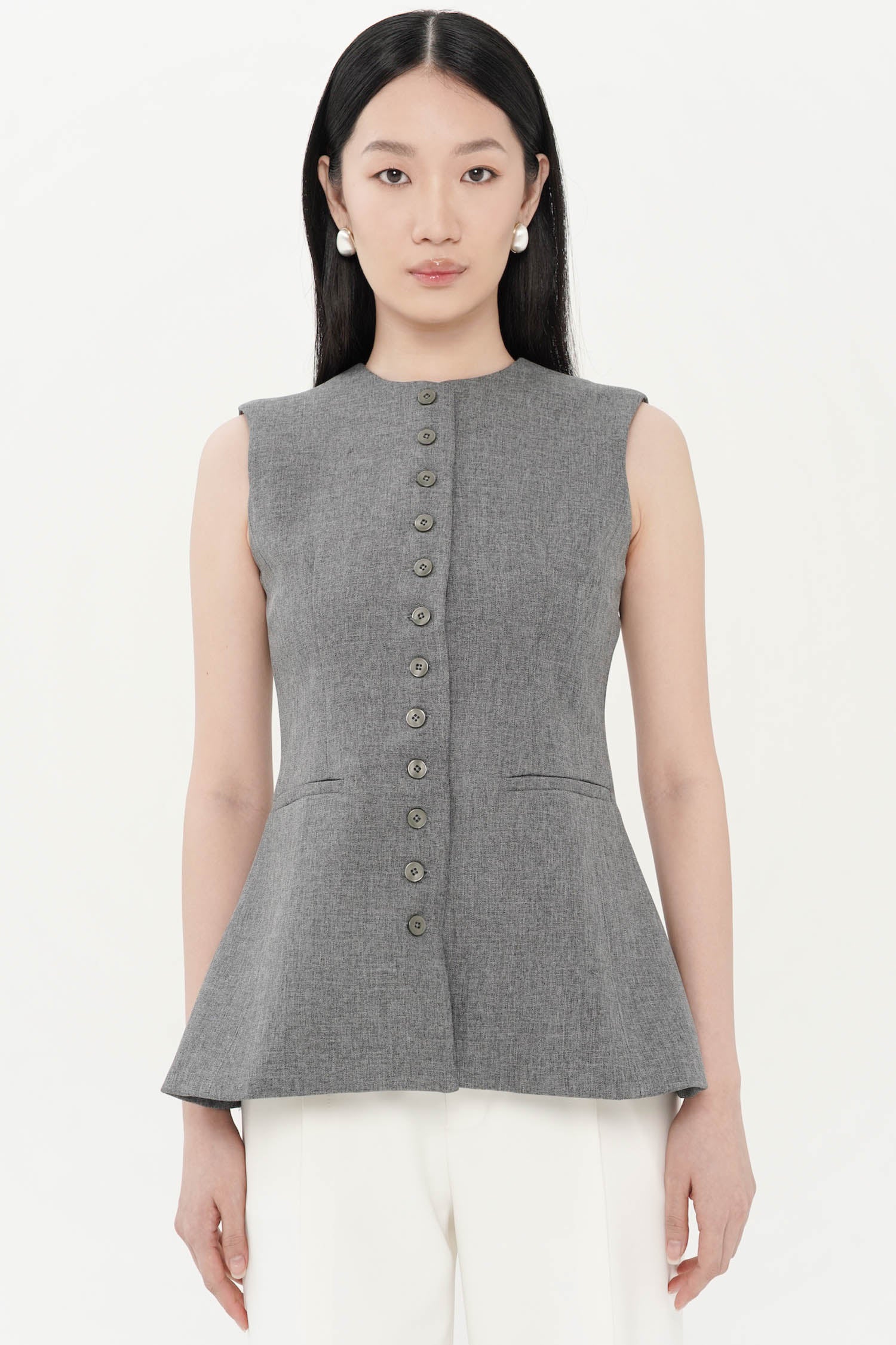 Sigis Long Top In Grey