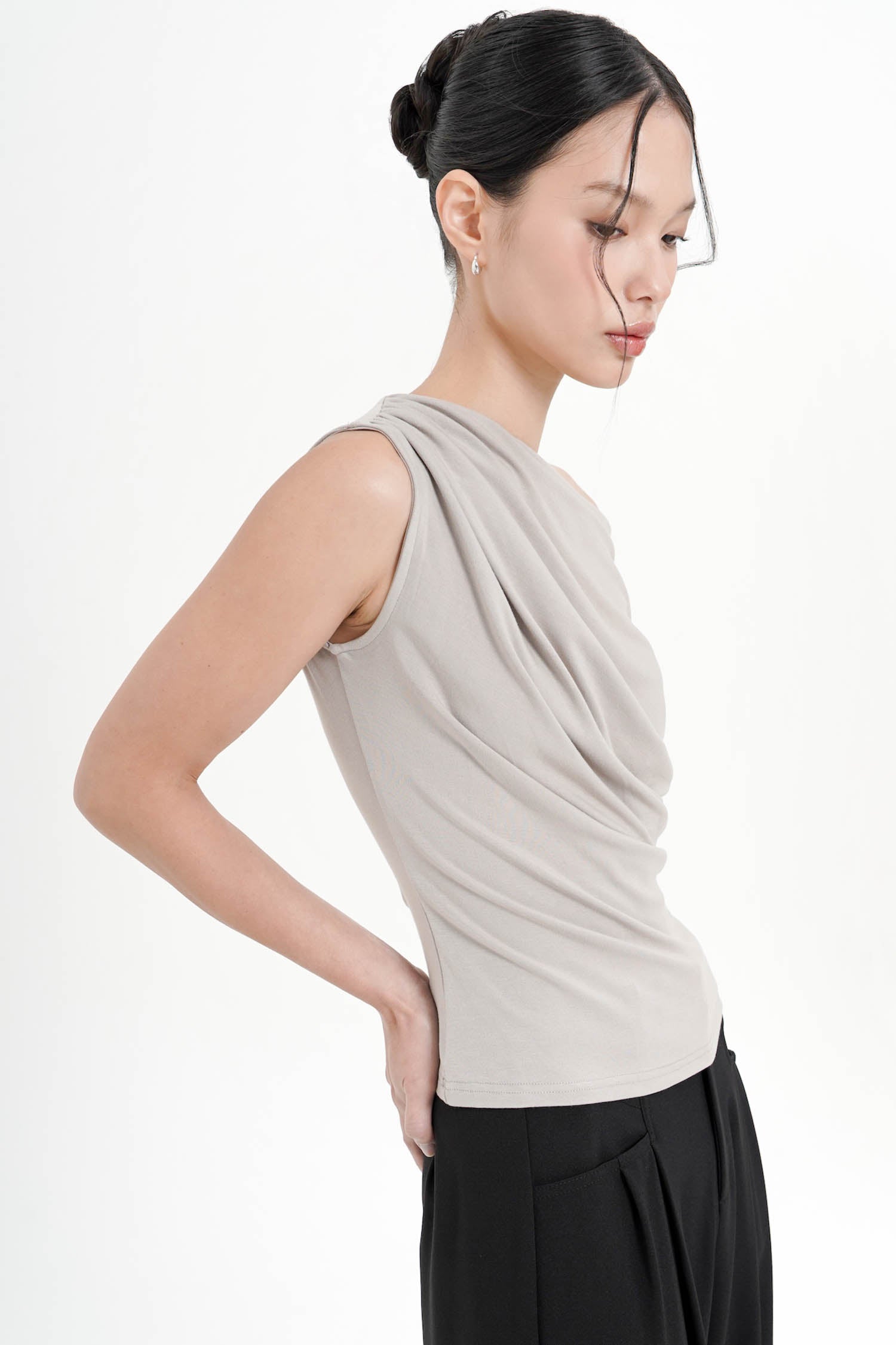 Merino Top In Taupe