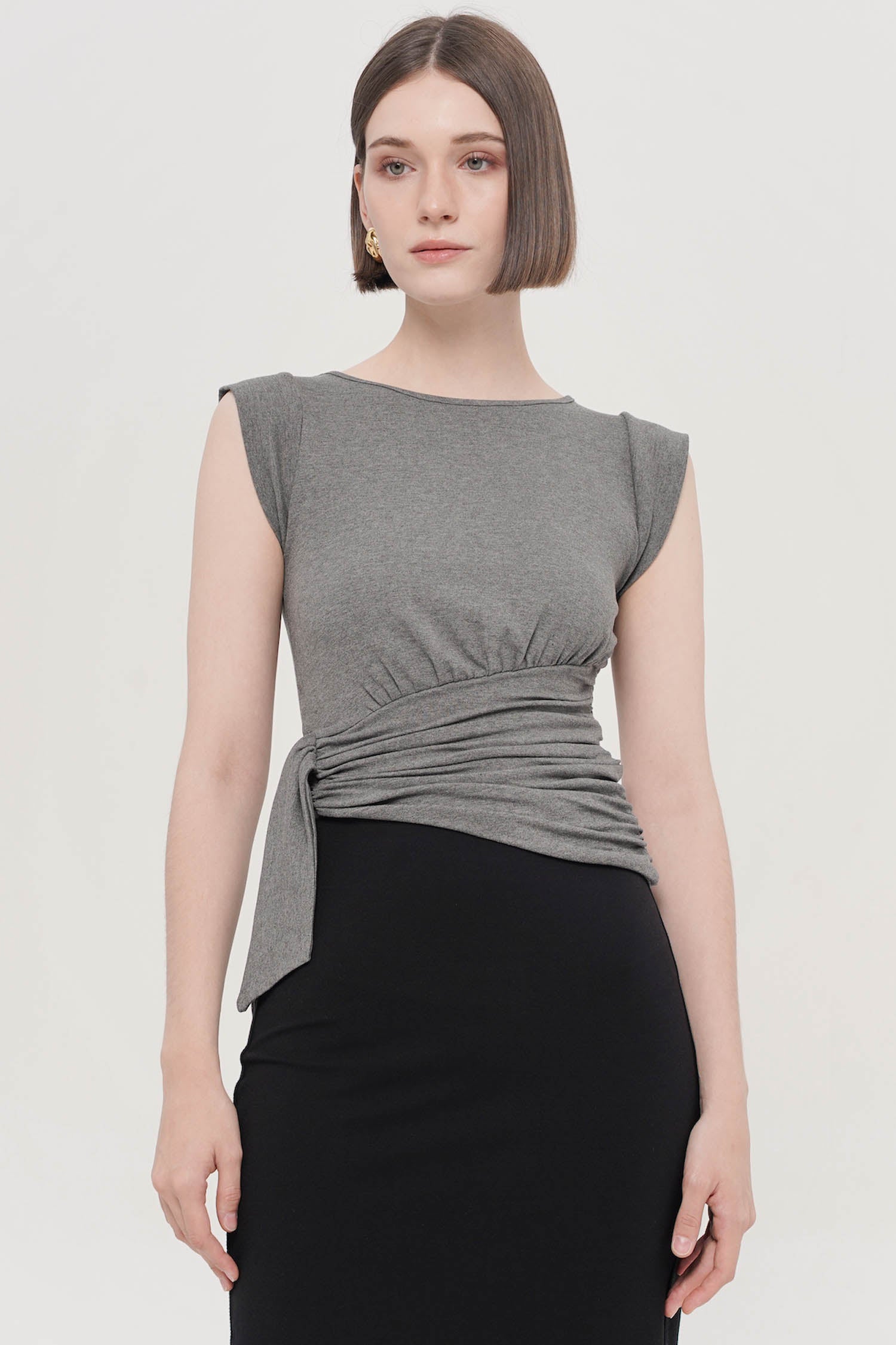 Caleb Top In Grey