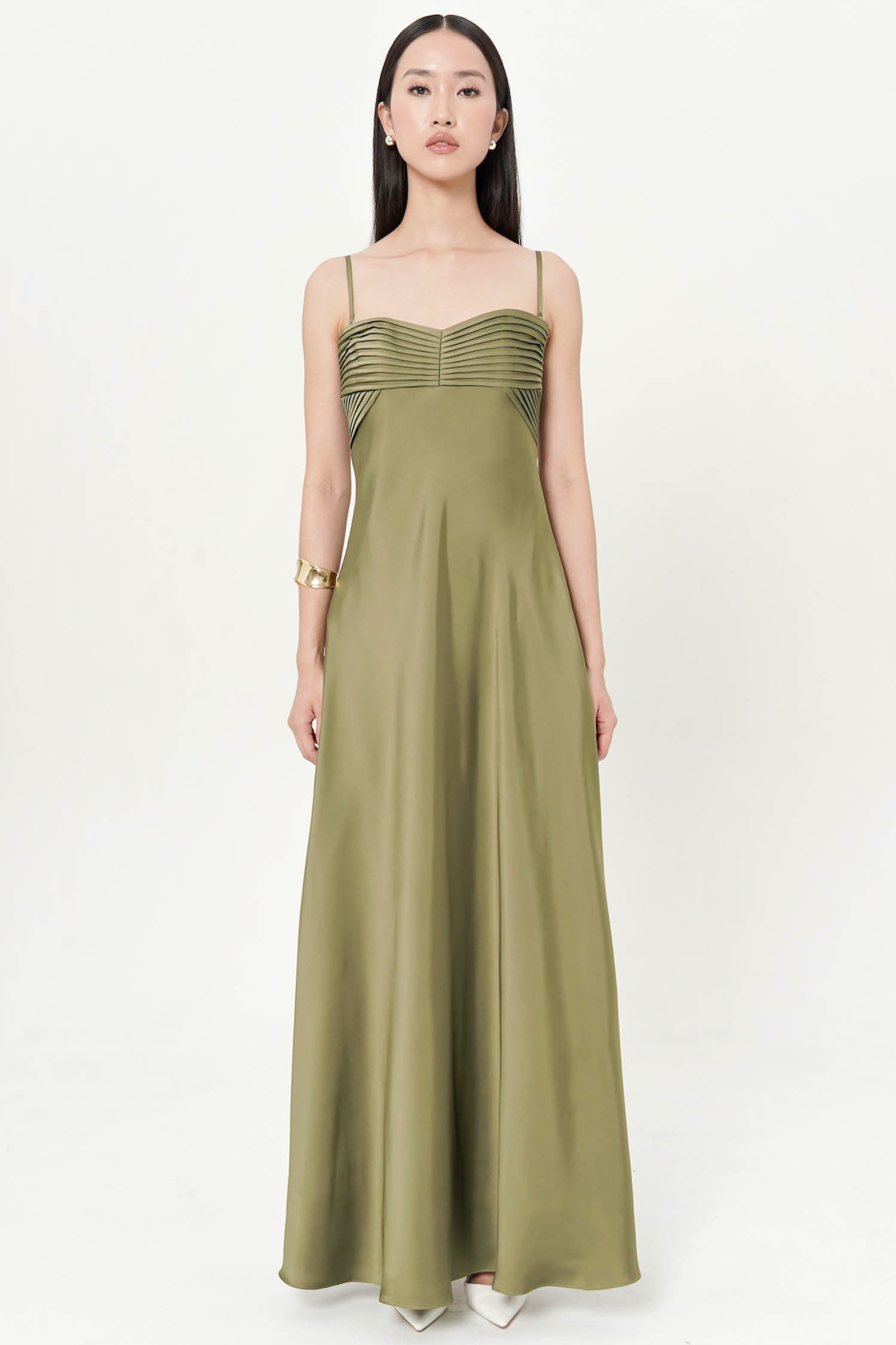 Lover Dress In Moss Green