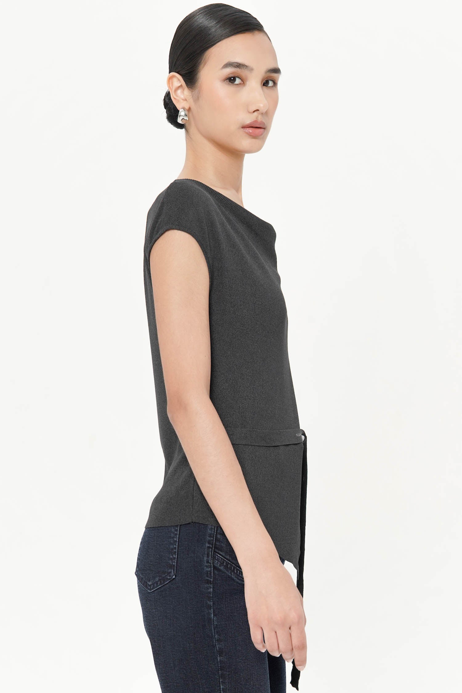 Bambi Top In Dark Grey