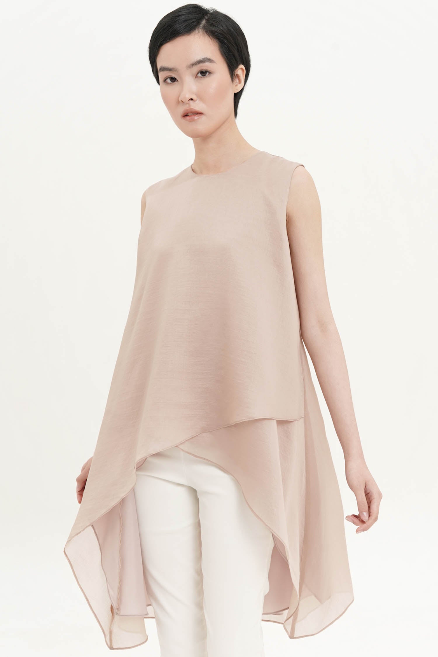 Altea Sleeveless Top In Beige