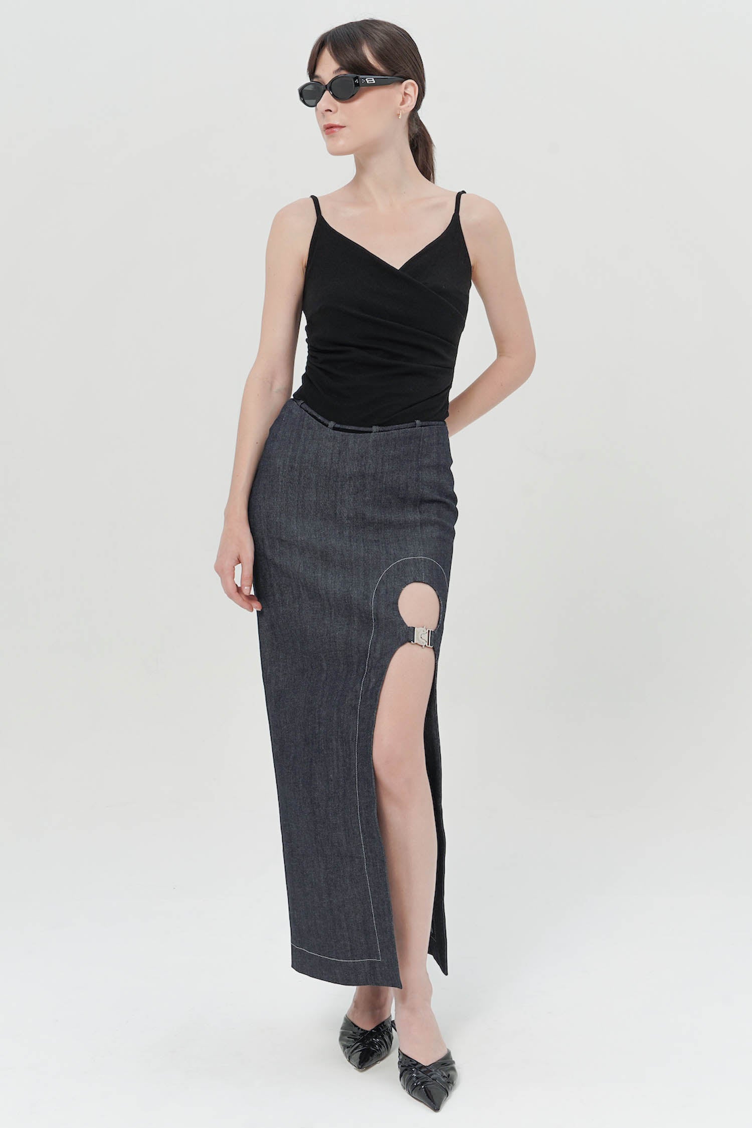 Lucien Skirt In Midnight Blue Denim (3 Left)