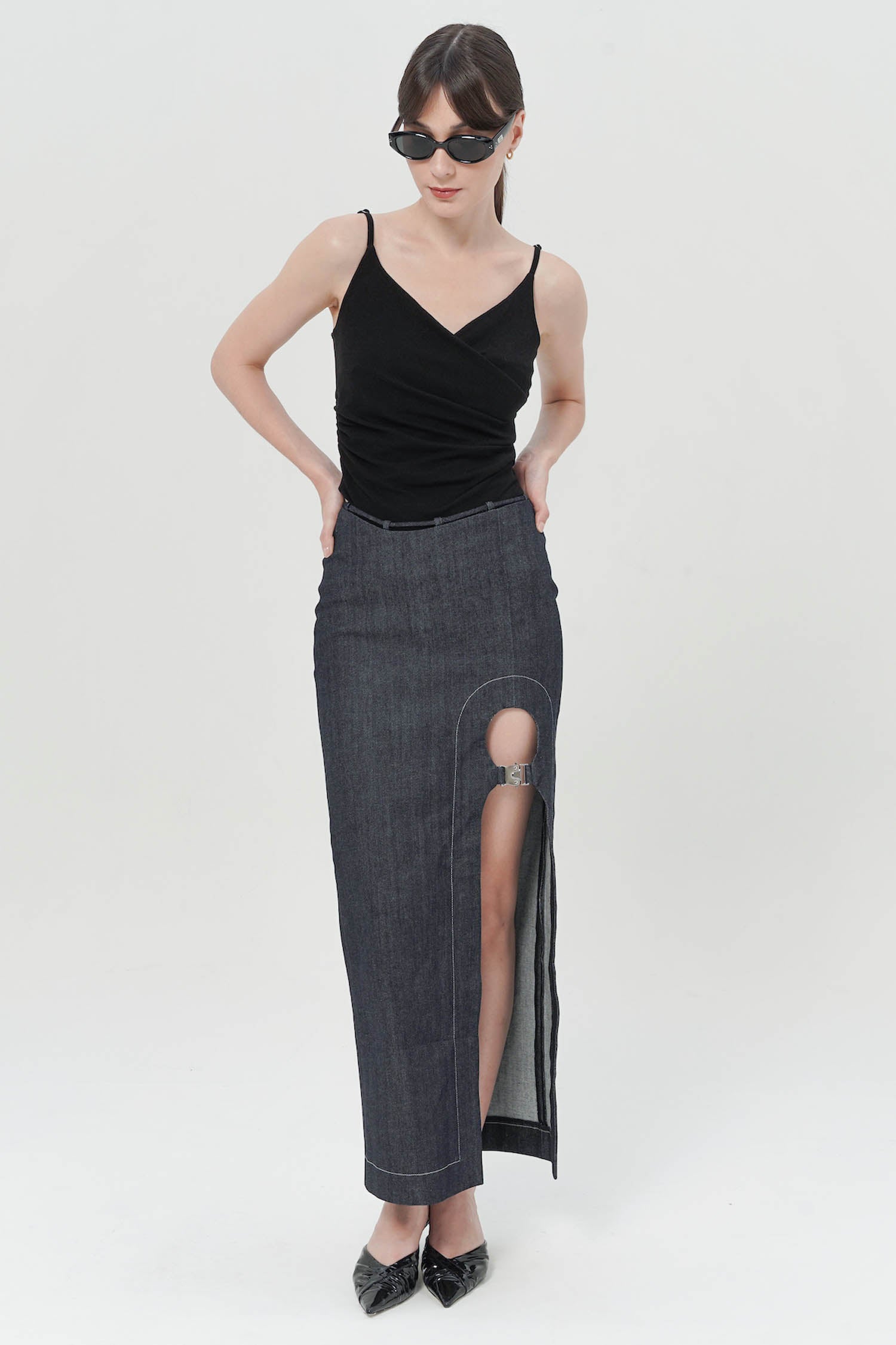 Lucien Skirt In Midnight Blue Denim (3 Left)