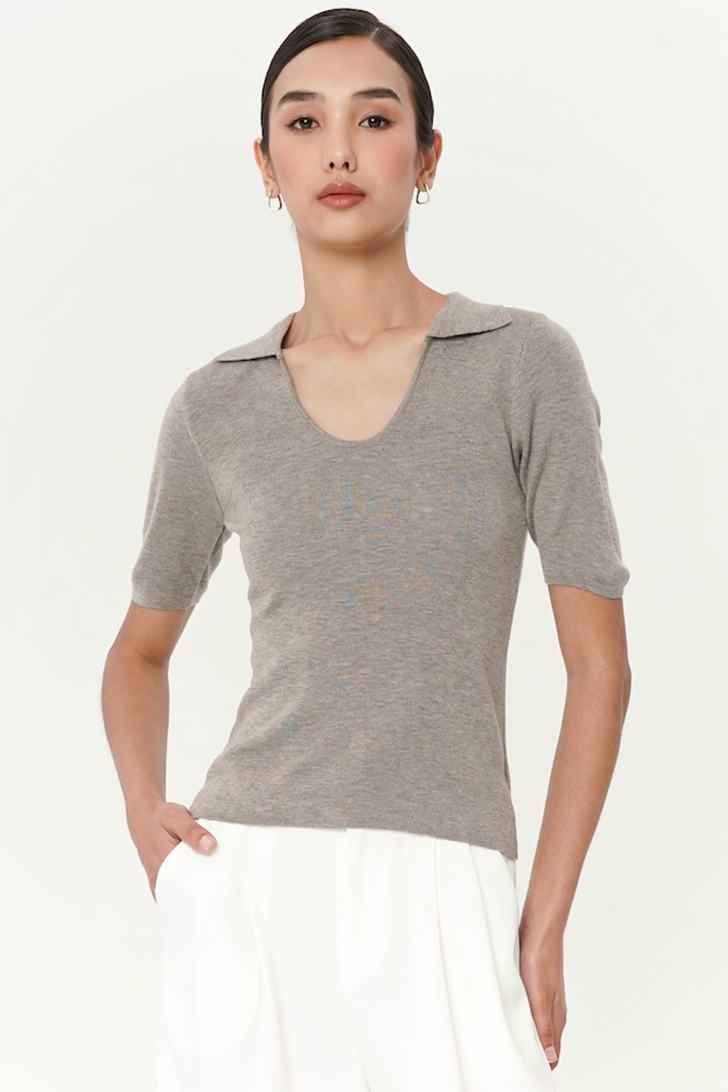 Jubee Top In Ash Brown