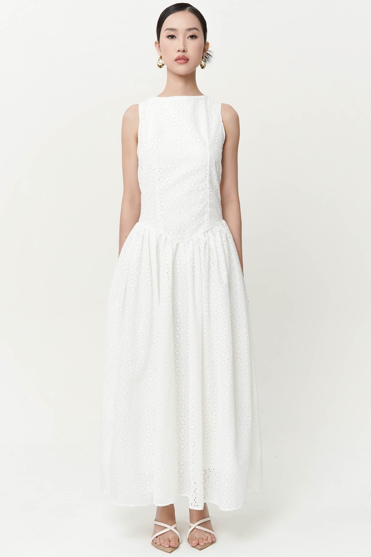 Ariella Maxi Dress In Broken White