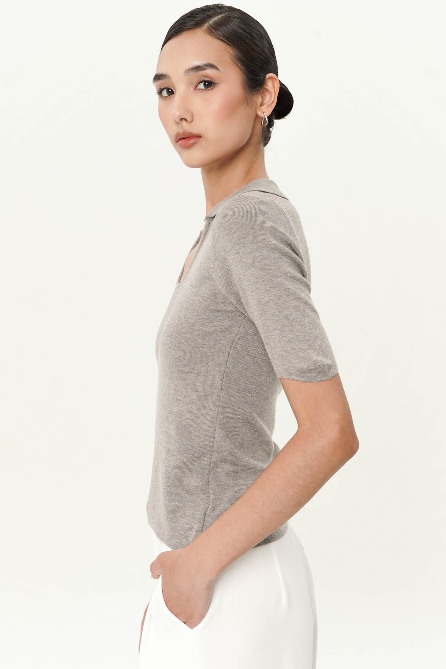 Jubee Top In Ash Brown