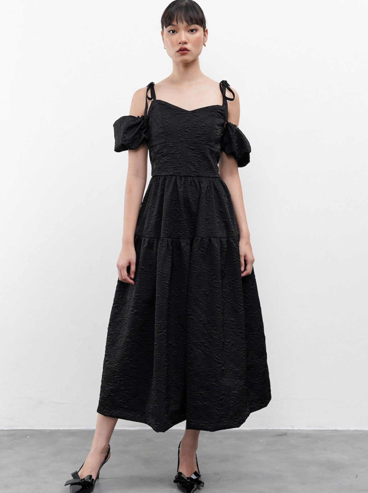 Messalina Dress in Black