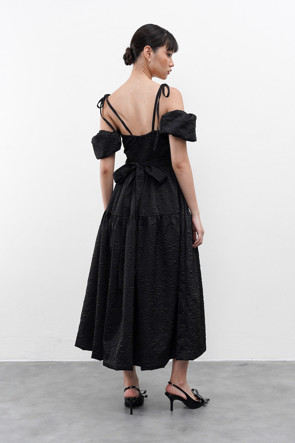 Messalina Dress in Black (3 LEFT)