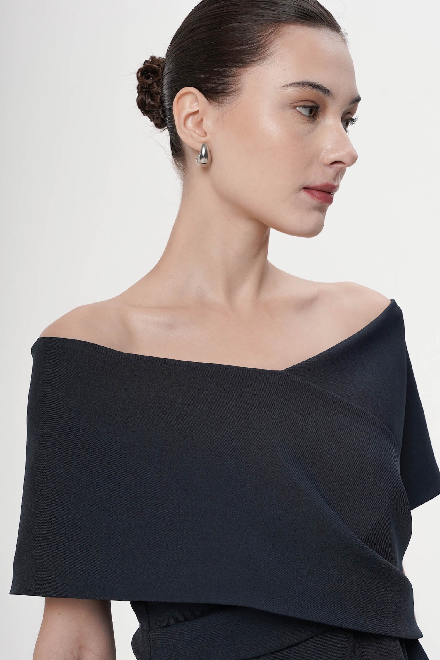 Garavani Off-shoulder Top In Navy