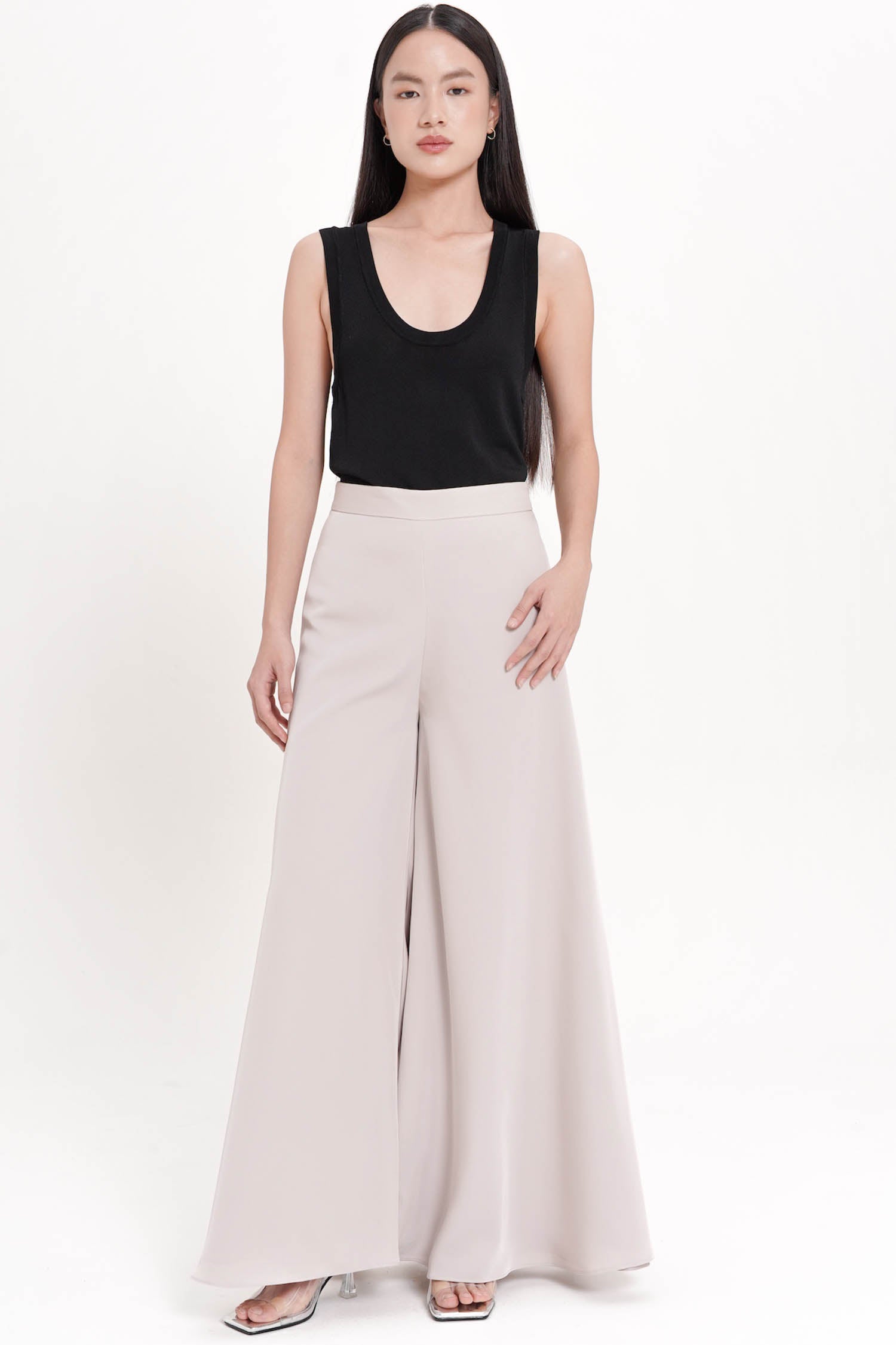 Ophira Flare Pants In Oat