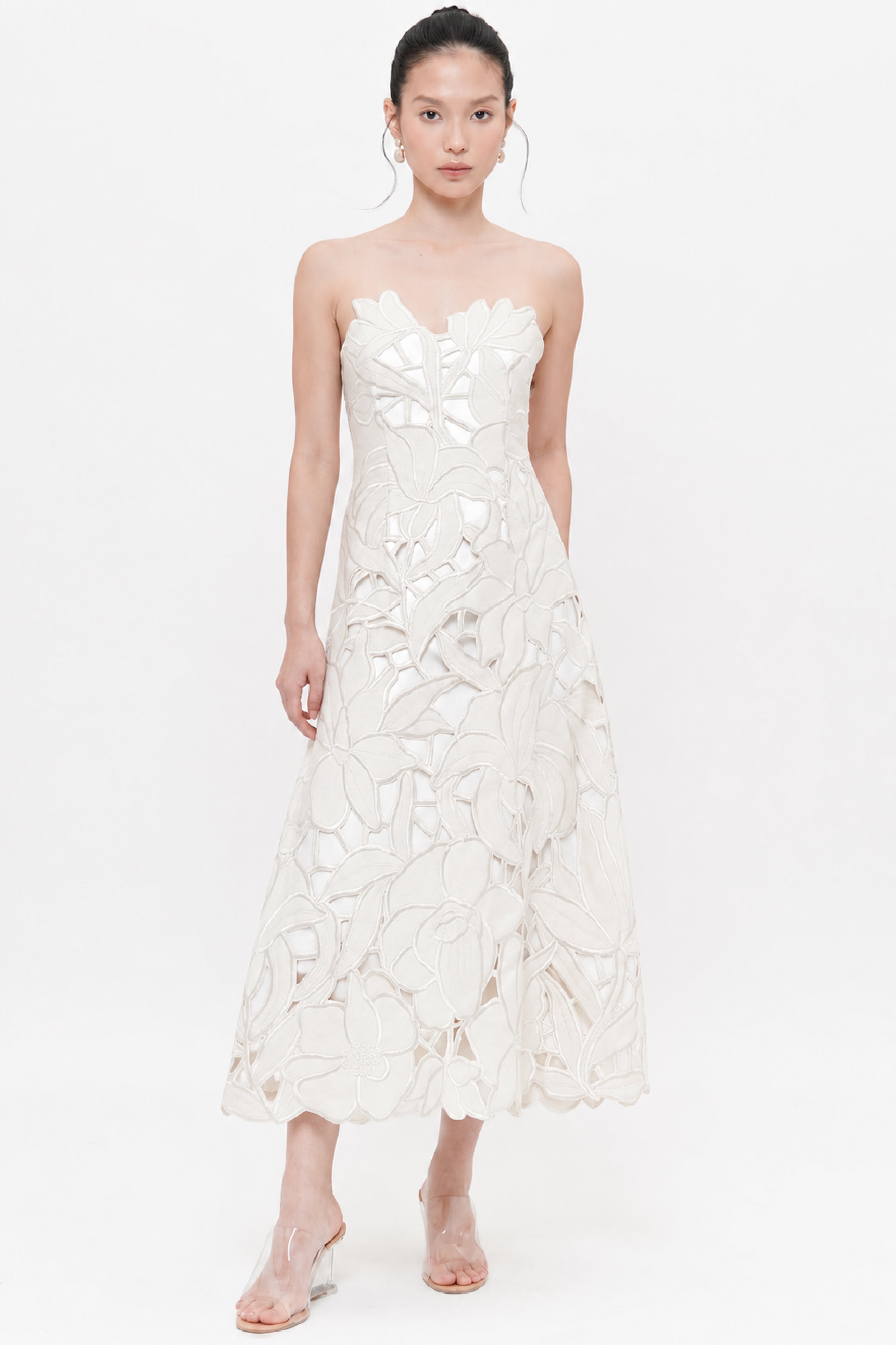 Claudy Dress White