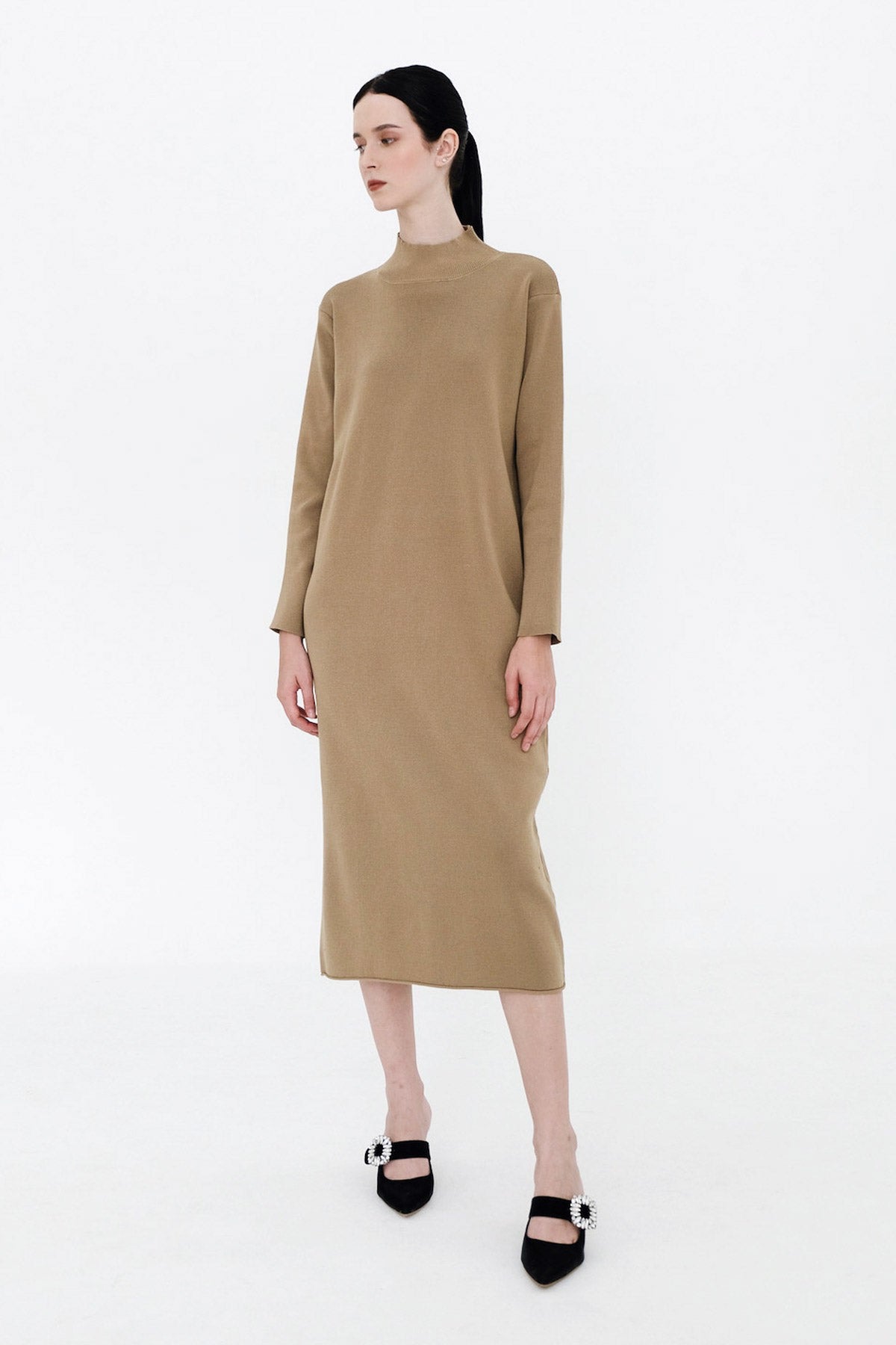 Galfi Dress in Taupe (1 LEFT)