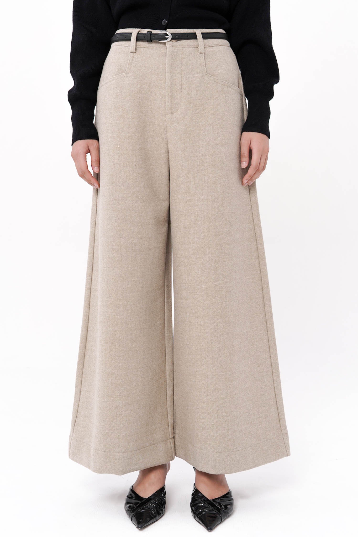 Morgan Trousers In Light Khaki