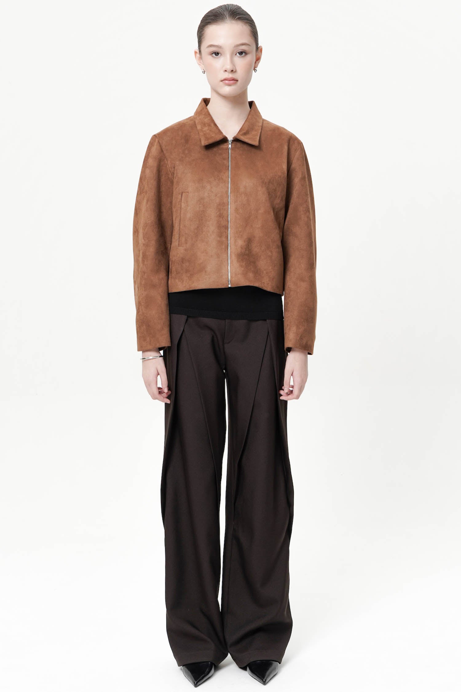 Riven Boxy Jacket In Wood