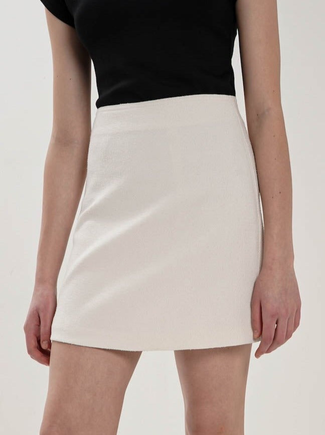 Oriane Mini Skirt In Broken White