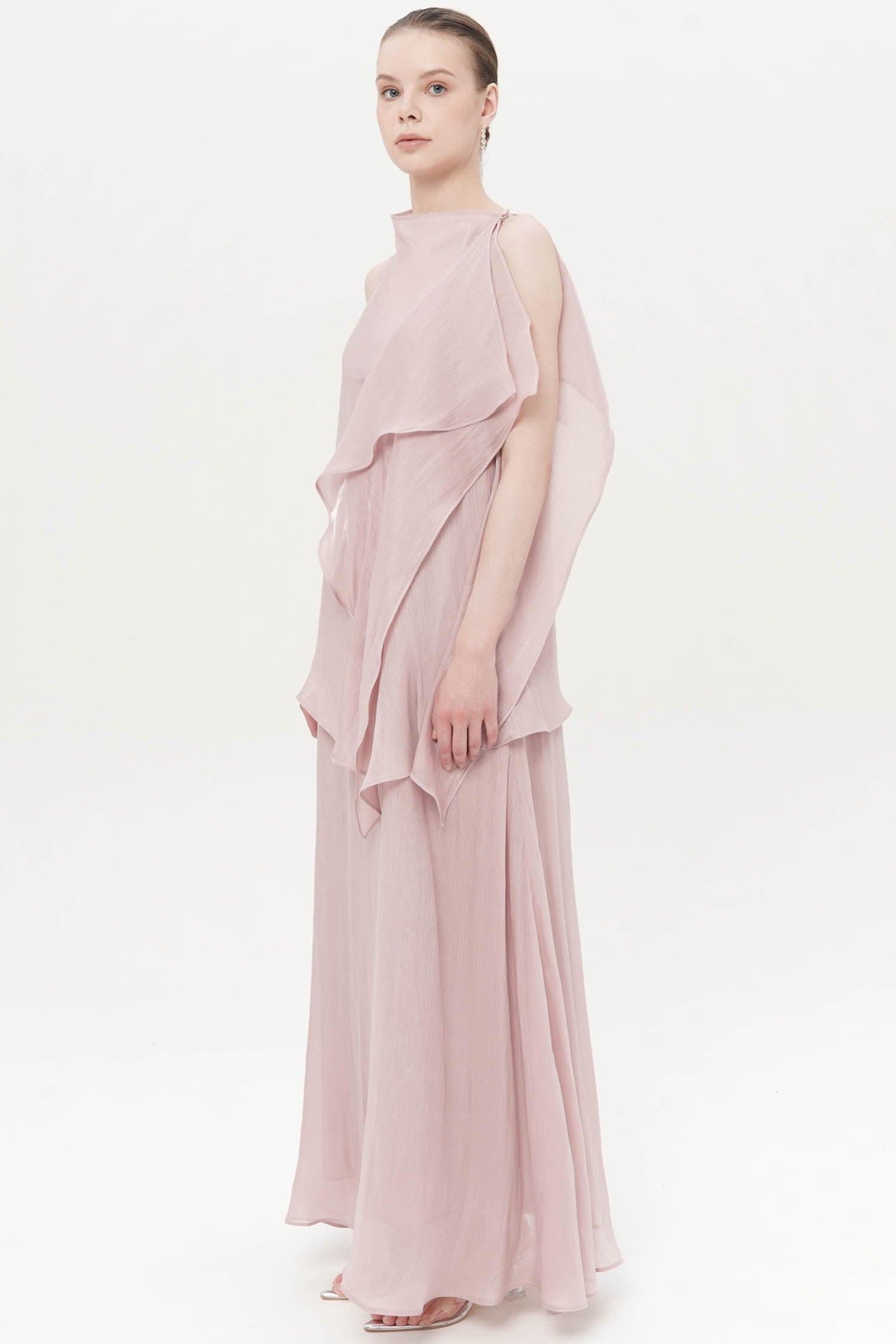 Cassiopeia Two-Piece Dress In Dusty Pink