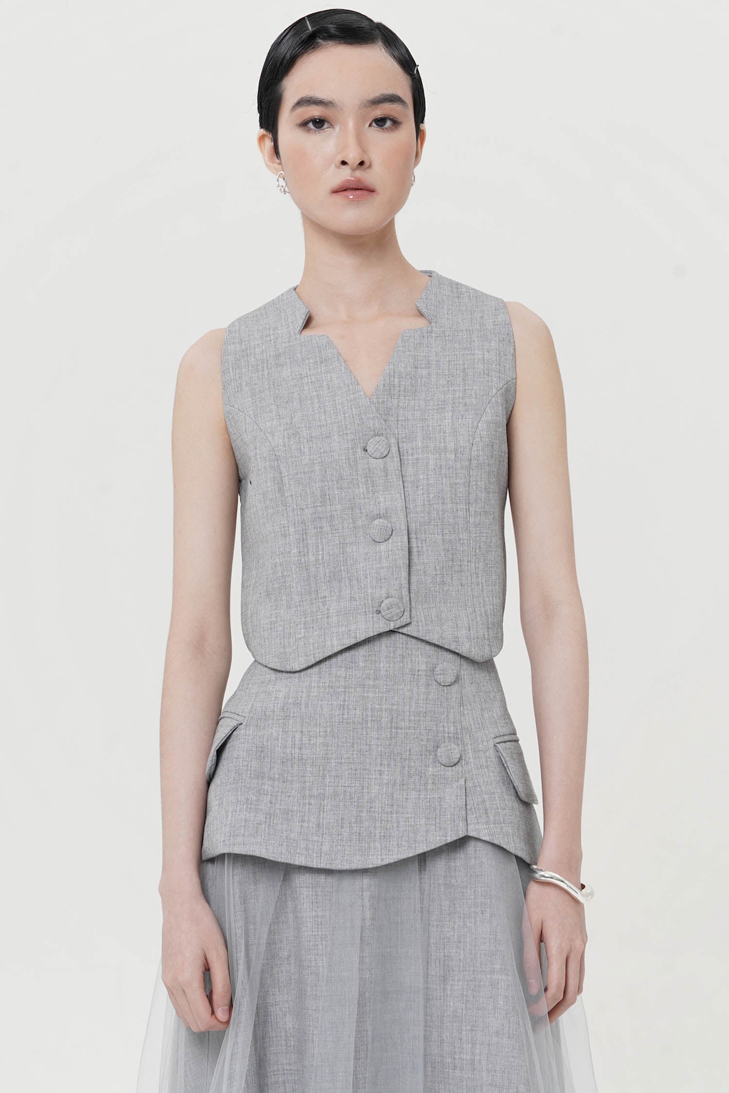 Liftia Vest In Grey