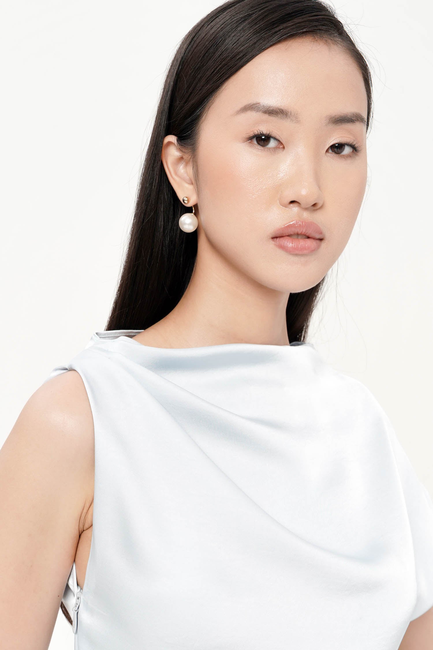 Ambrosia Drape Top In Blue