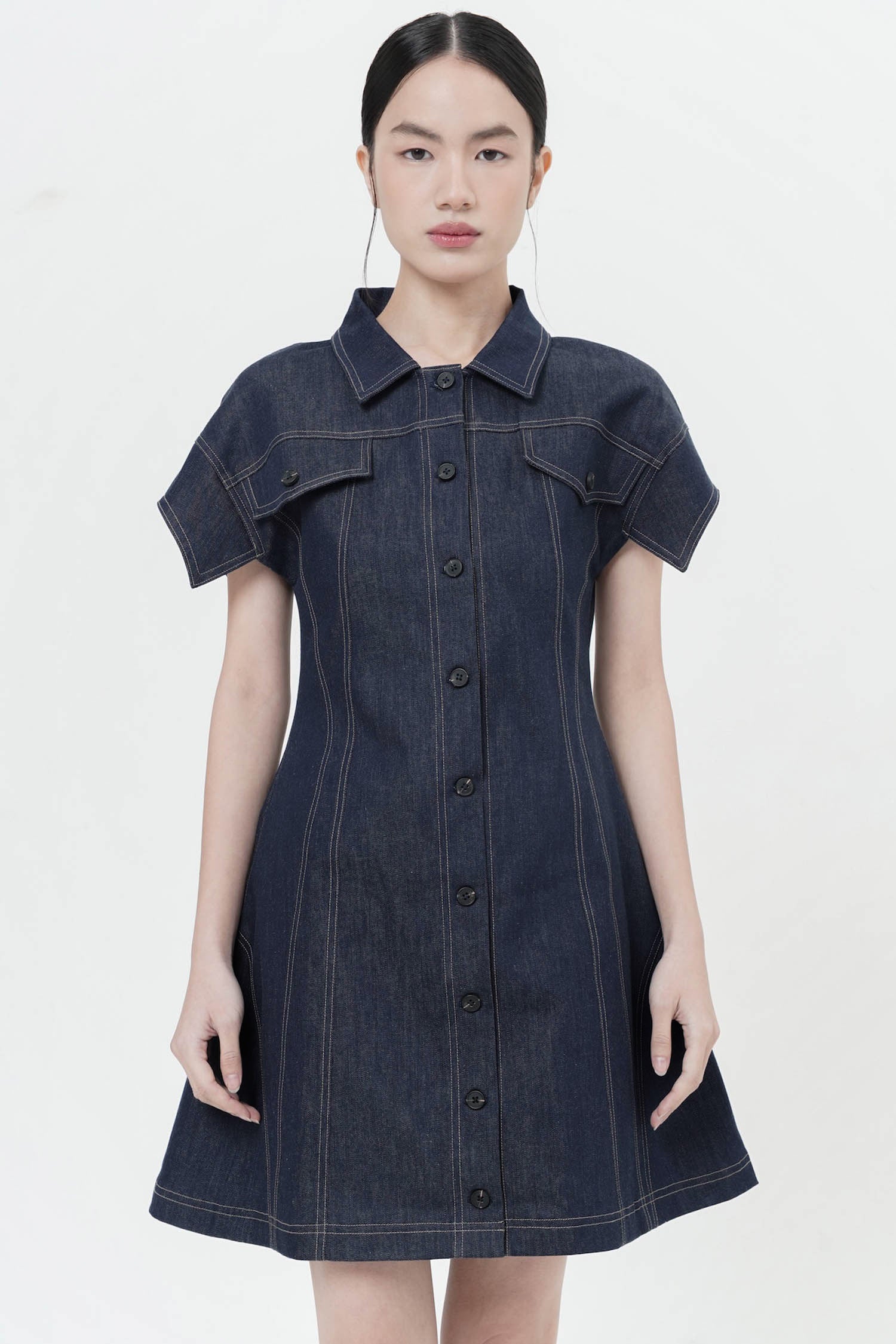 Mahe Mini Dress In Denim