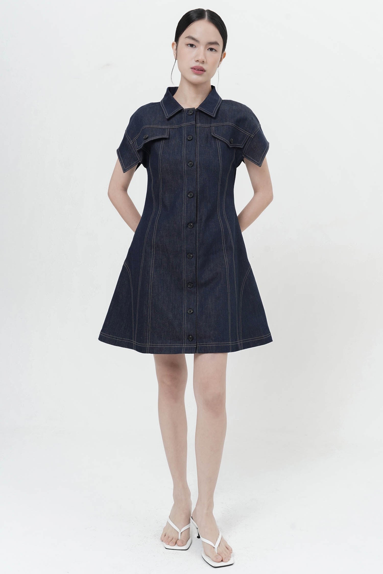 Mahe Mini Dress In Denim