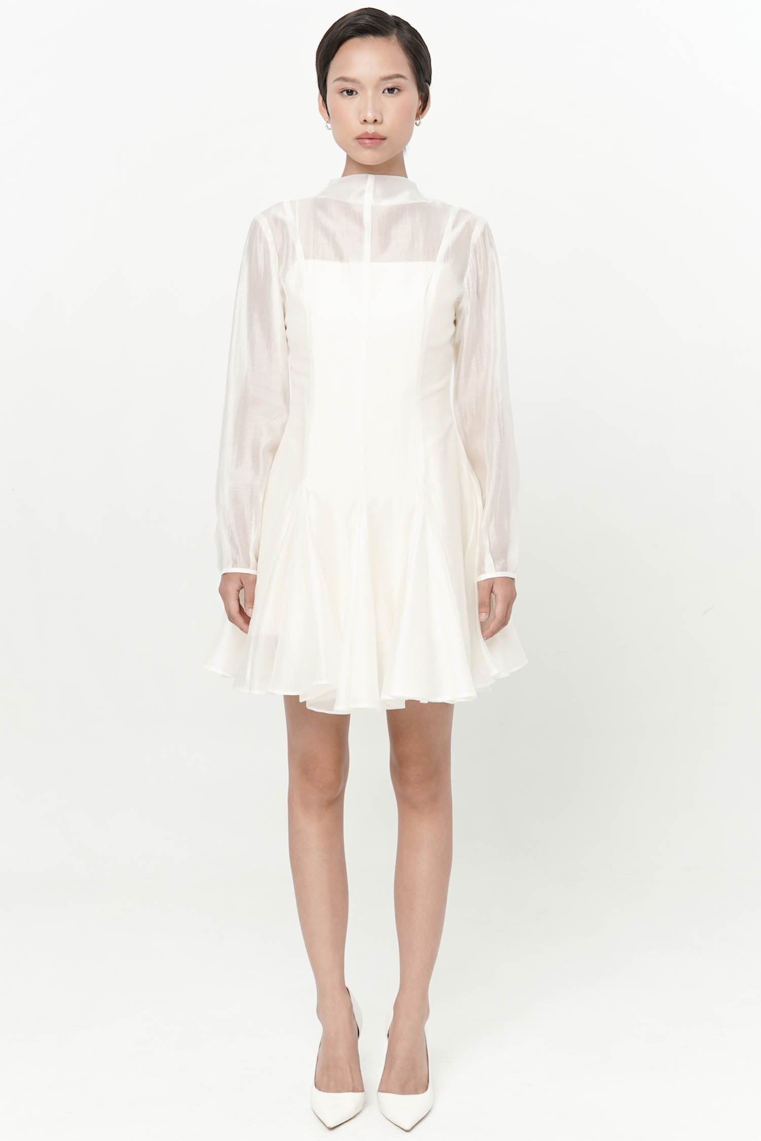 Truette Two-piece Mini Dress In porcelain