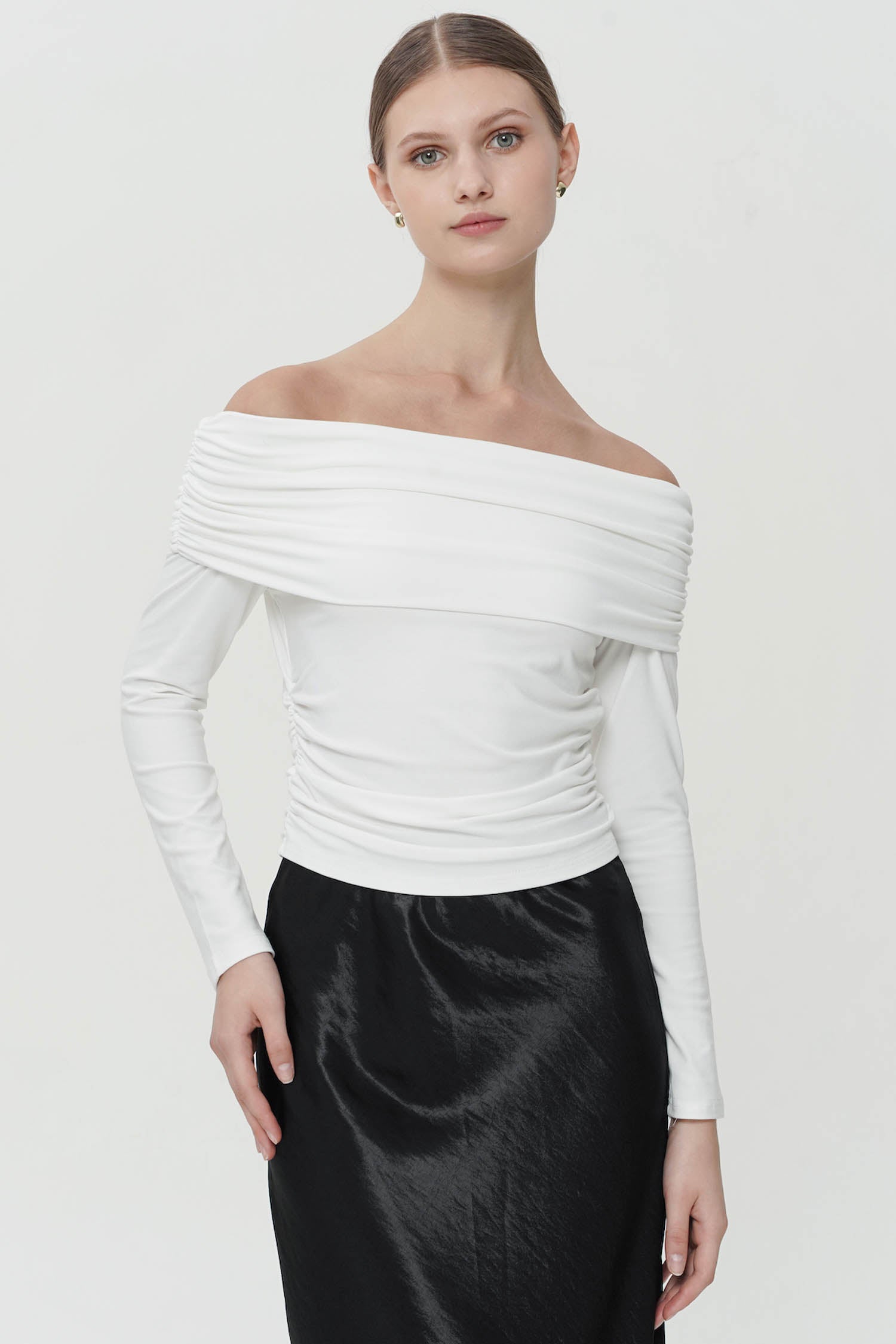 Cisco Off-Shoulder Top In White