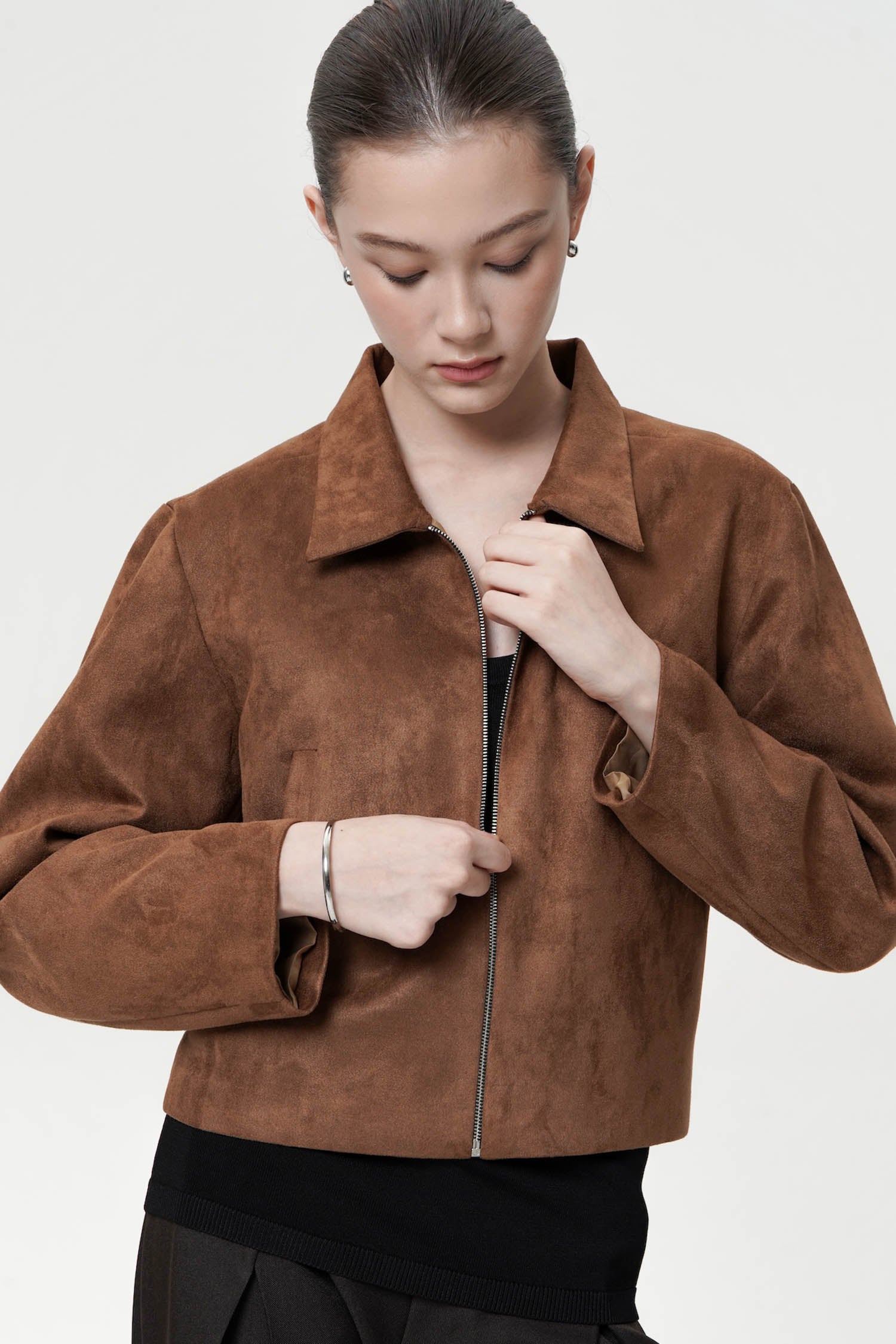 Riven Boxy Jacket In Wood