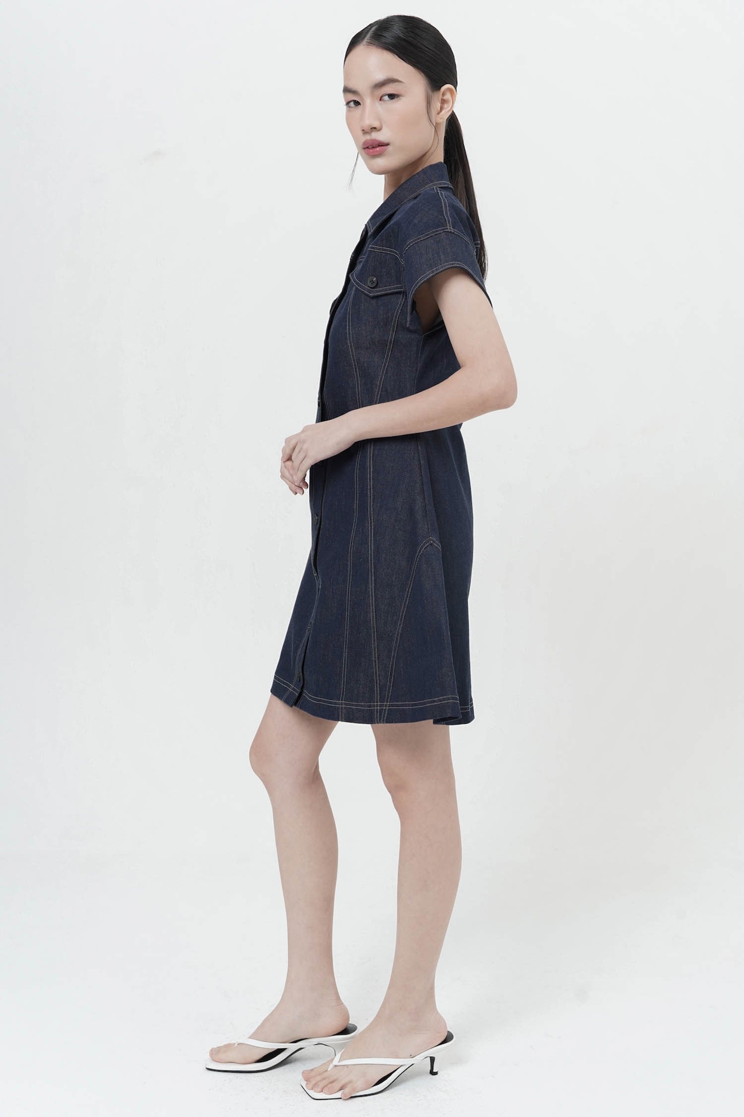 Mahe Mini Dress In Denim