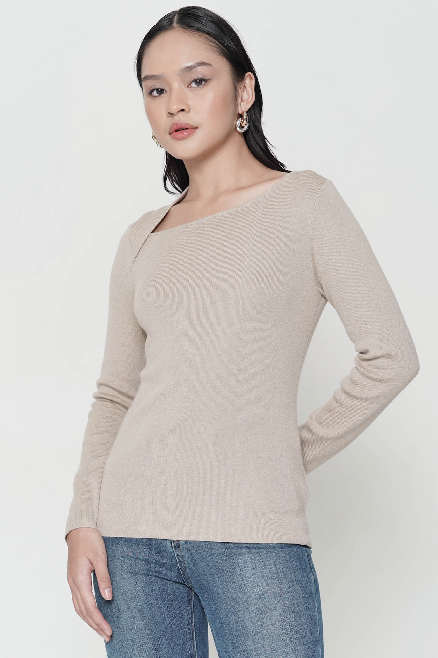 Yuji Top In Oat