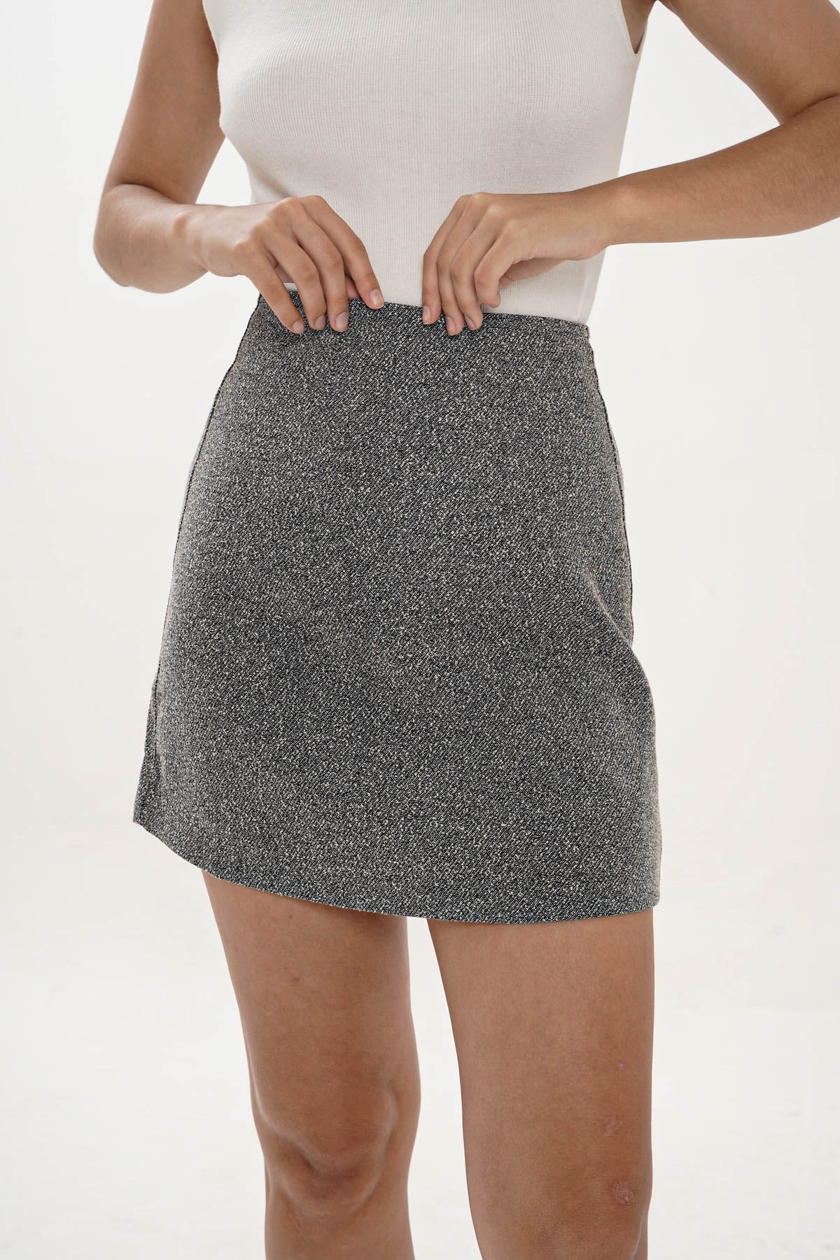 Oriane Mini Skirt In Grey