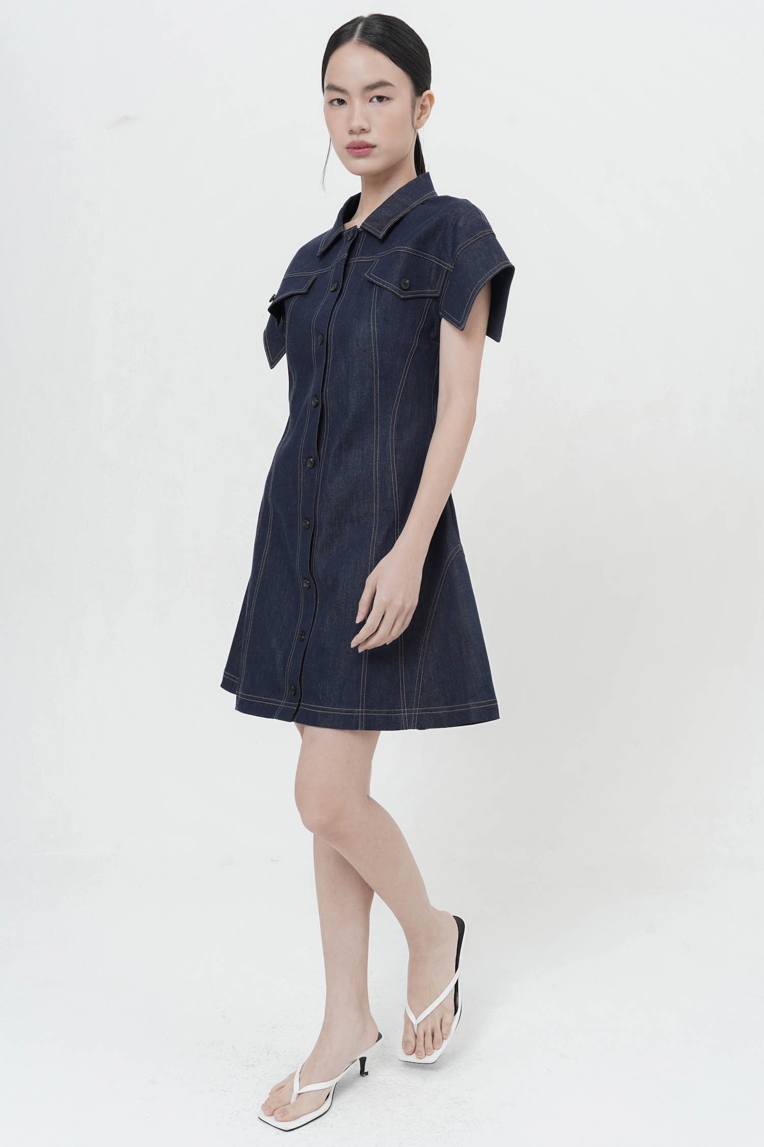 Mahe Mini Dress In Denim