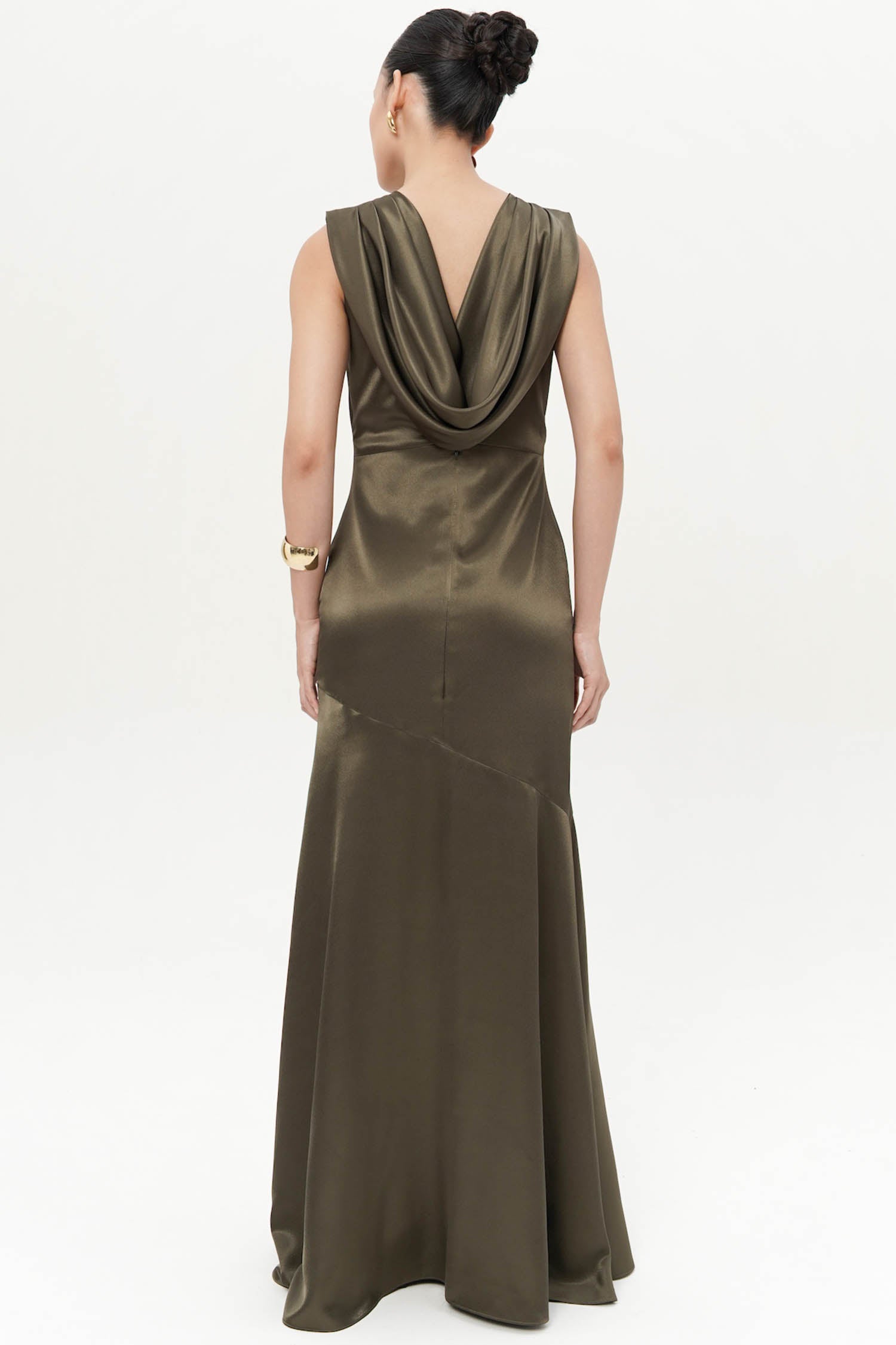 Kalyra Maxi Dress In Olive