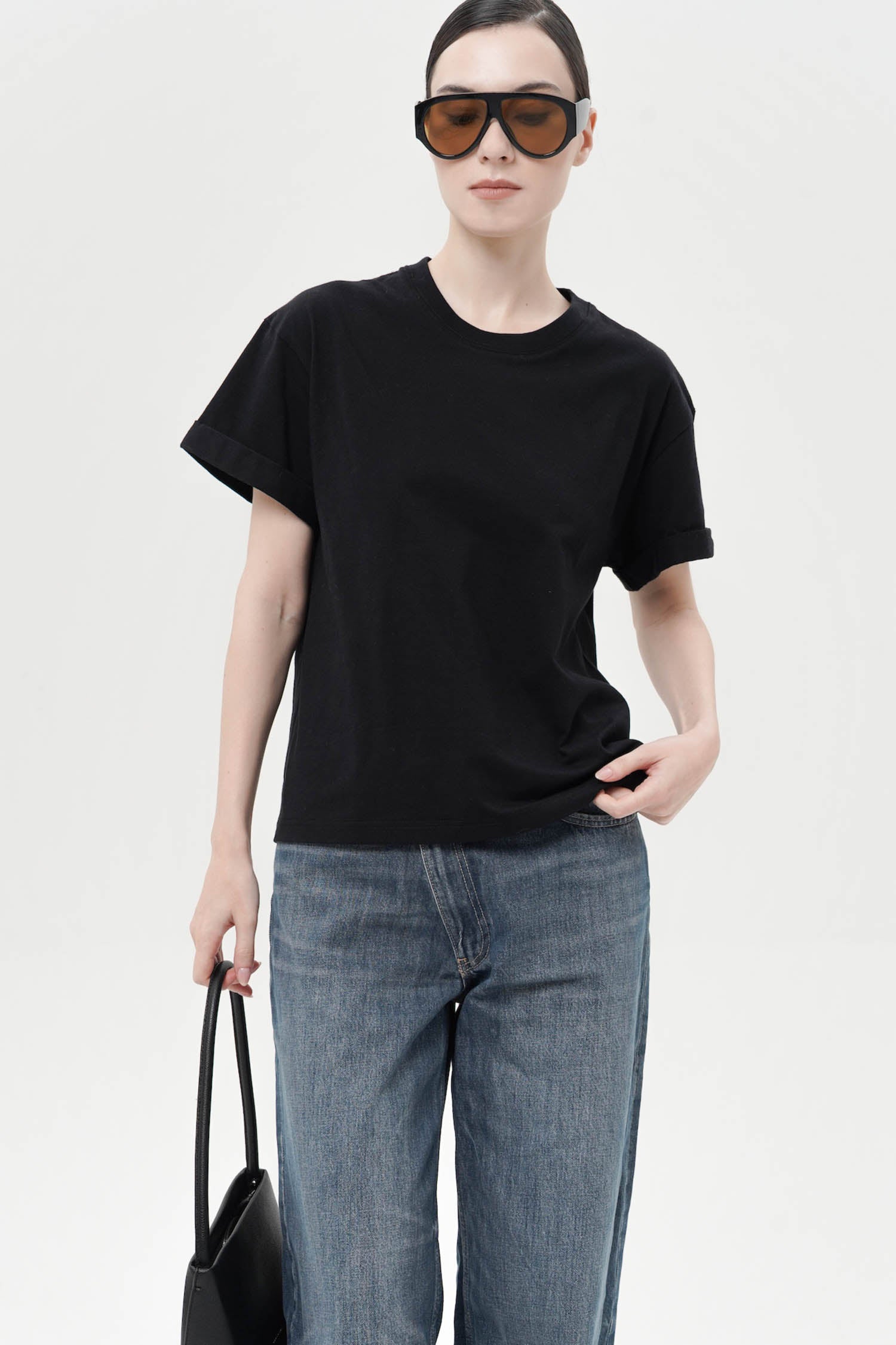 Keegan Boxy T-Shirt In Black
