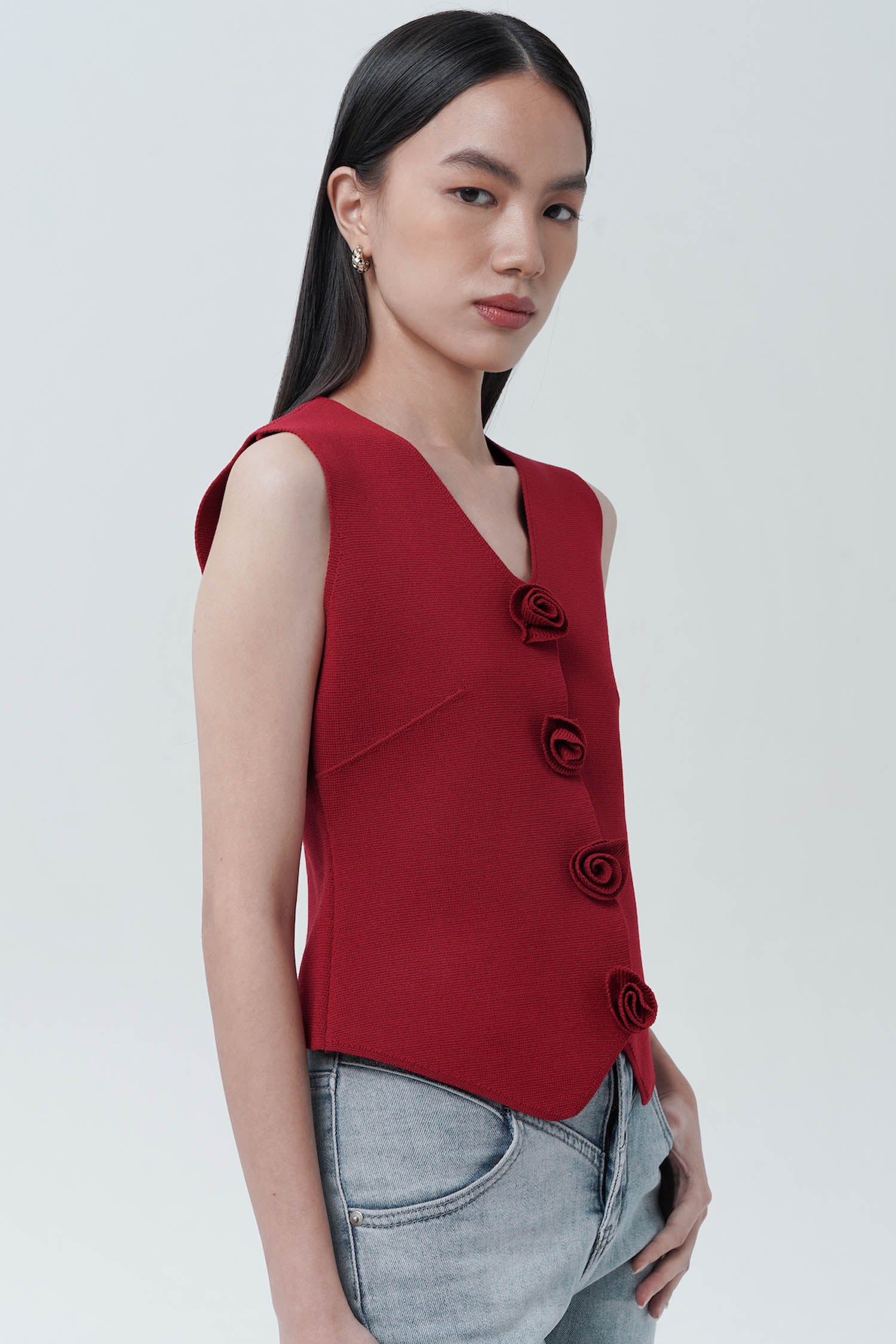 Maike Vest in Maroon (1 LEFT)