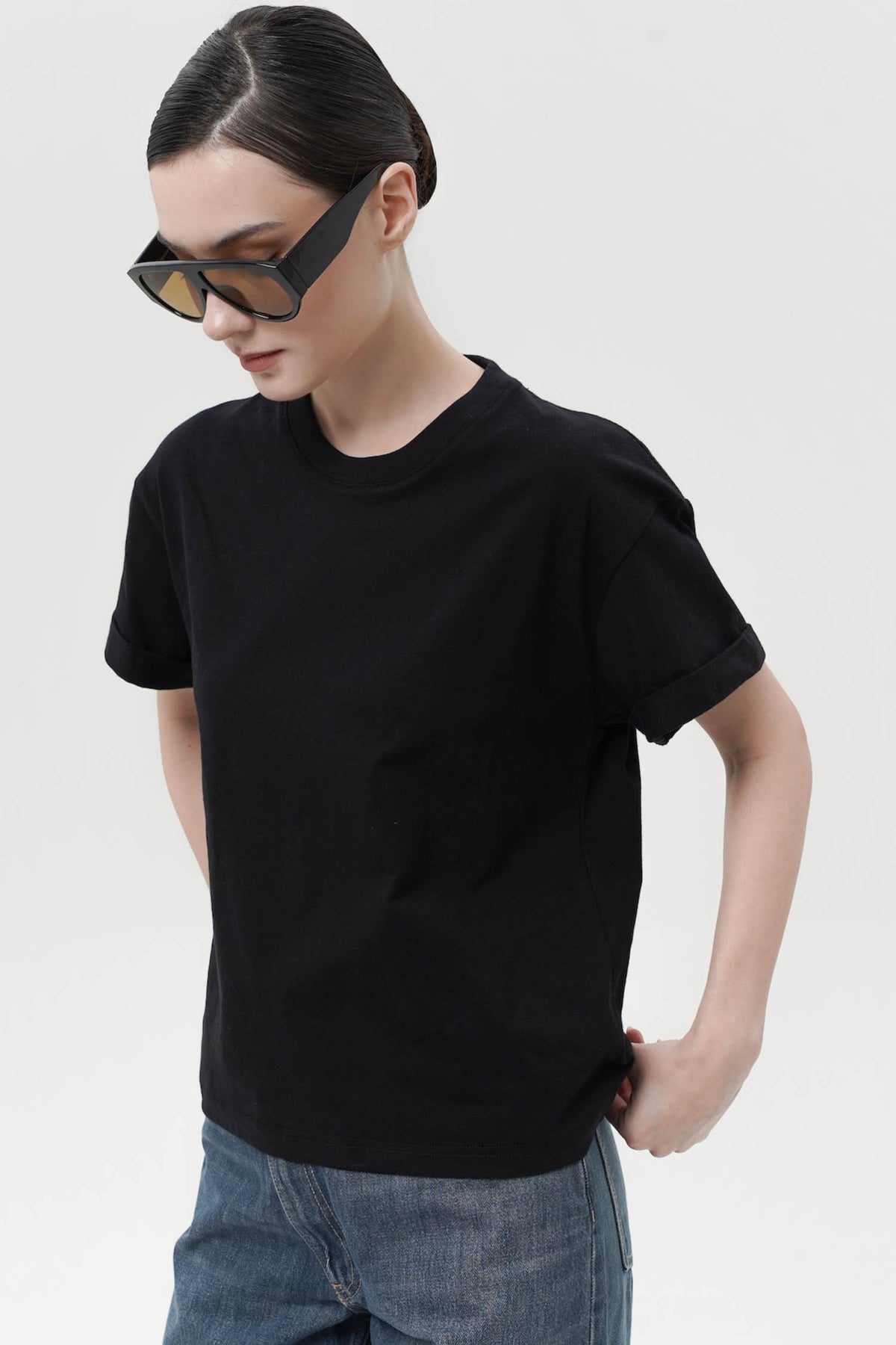 Keegan Boxy T-Shirt In Black