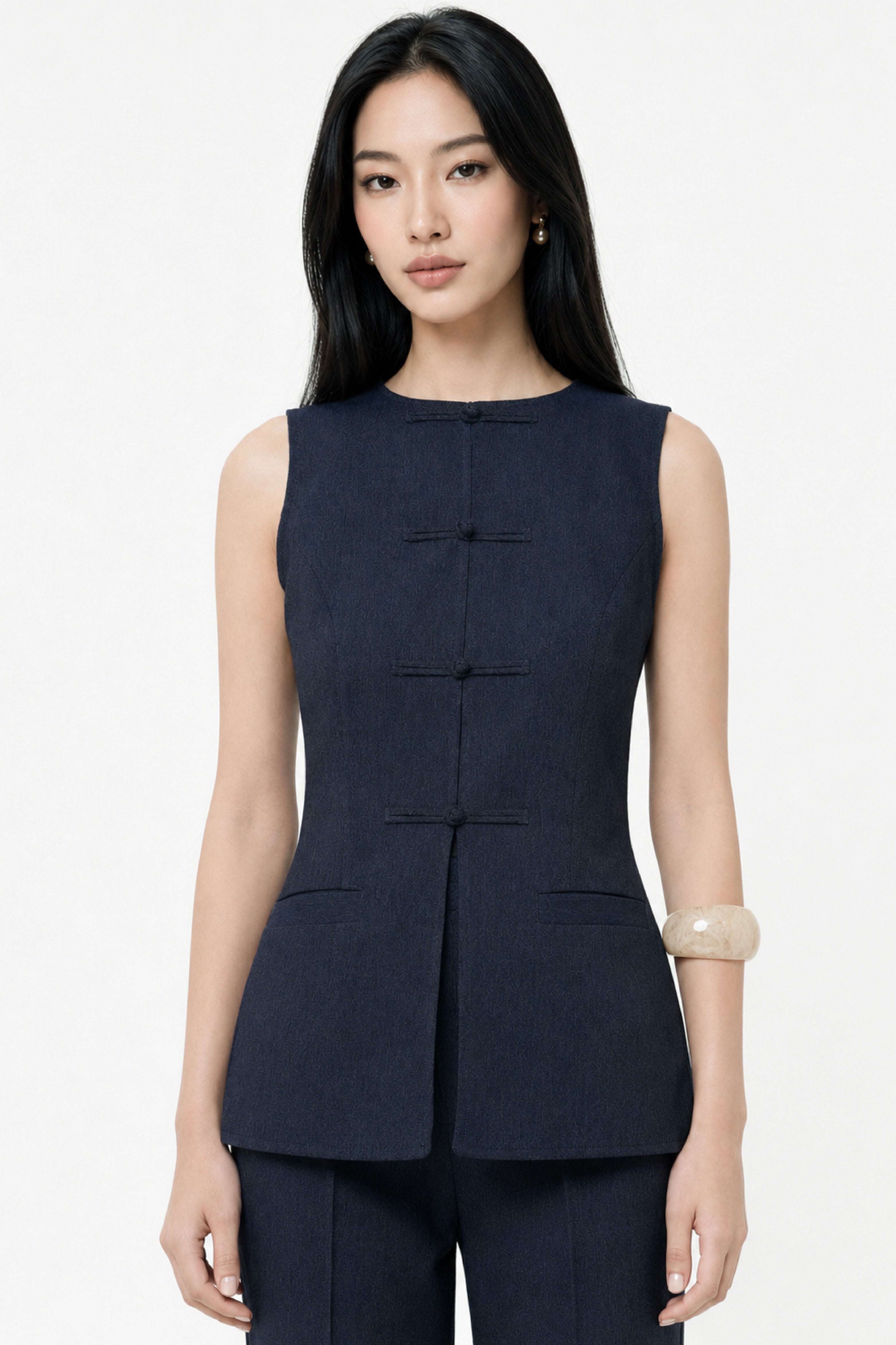 Jiang Vest In Denim