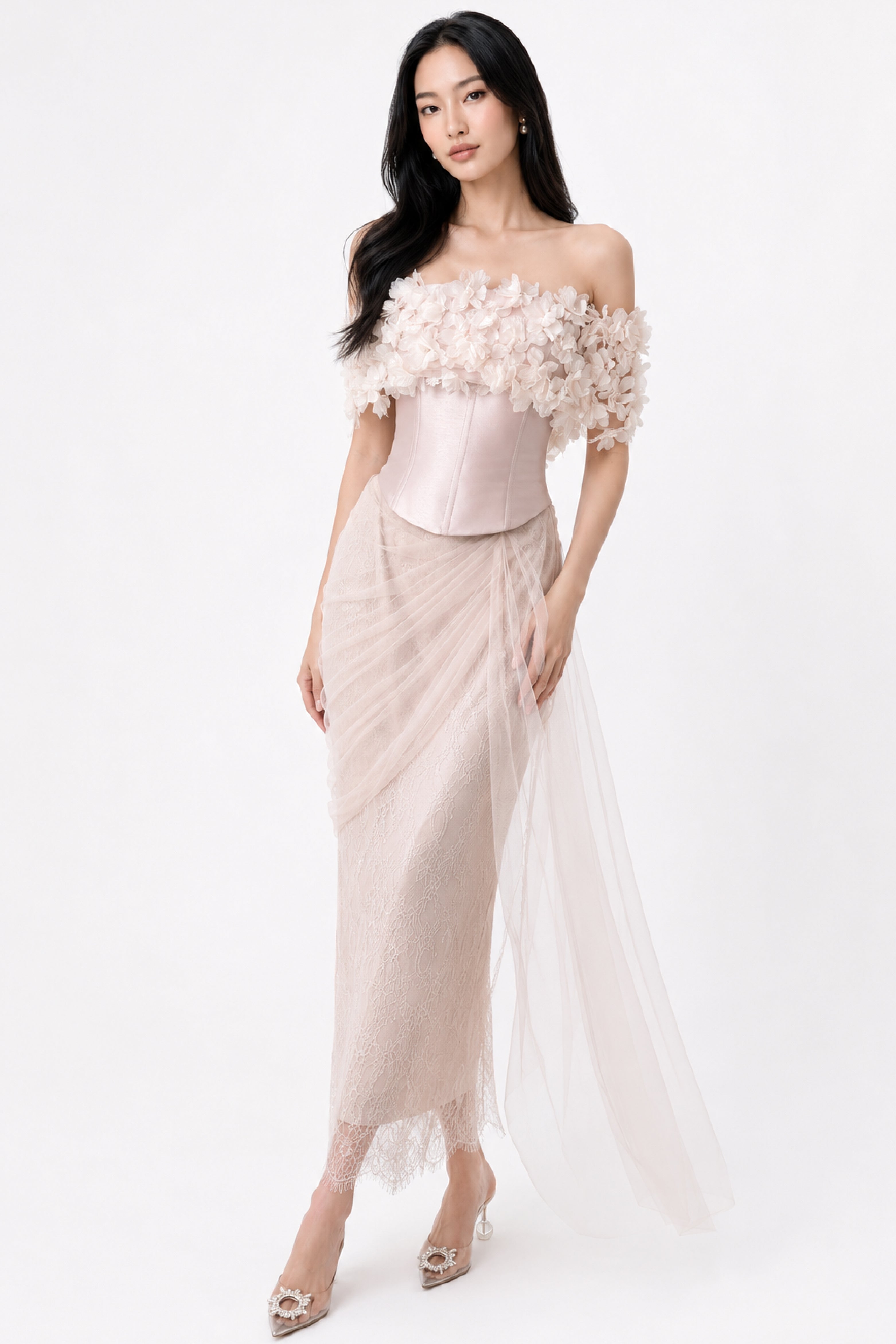 Valerie Top With Aurora Skirt in Pink