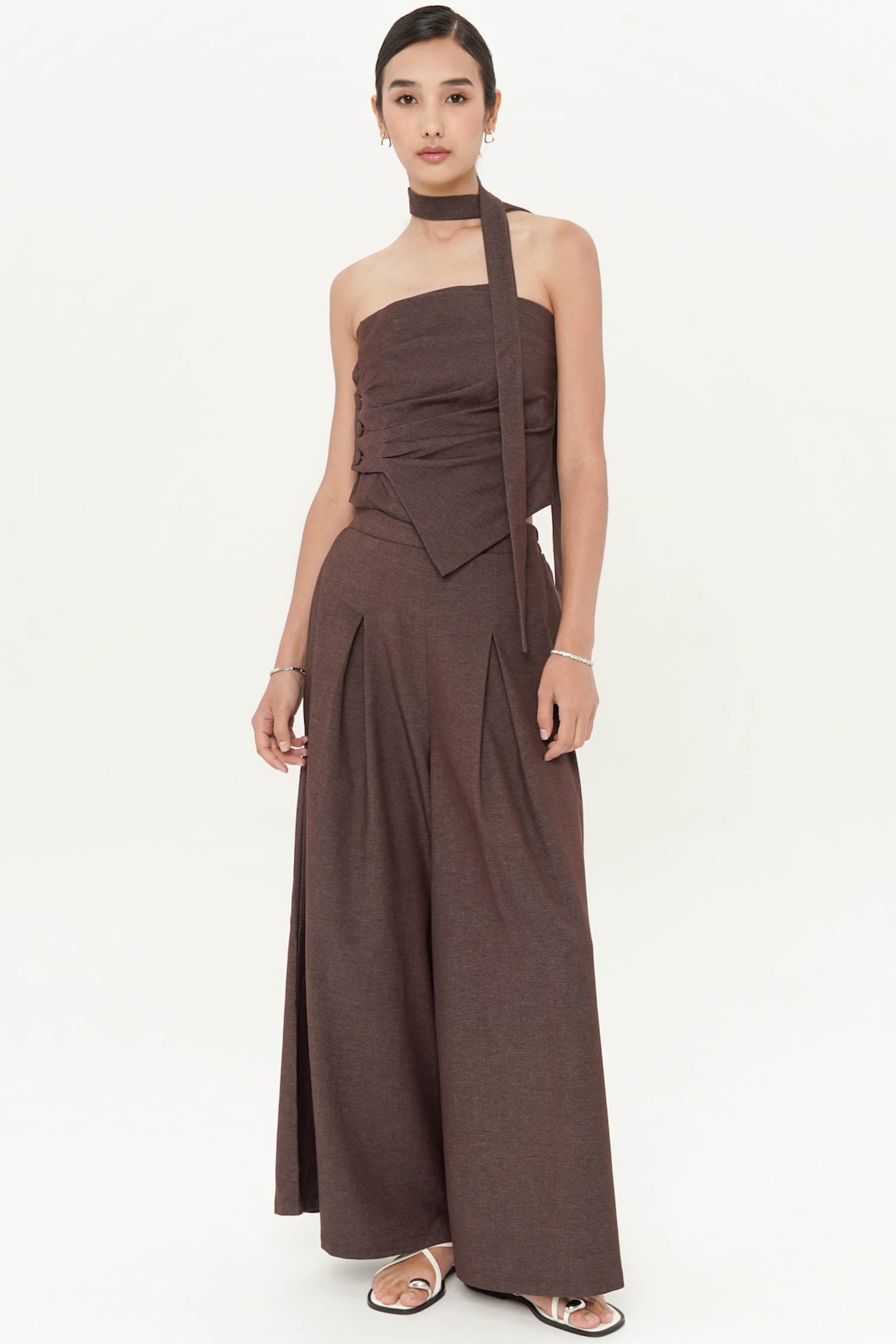 Jude Trouser In Auburn Cocoa