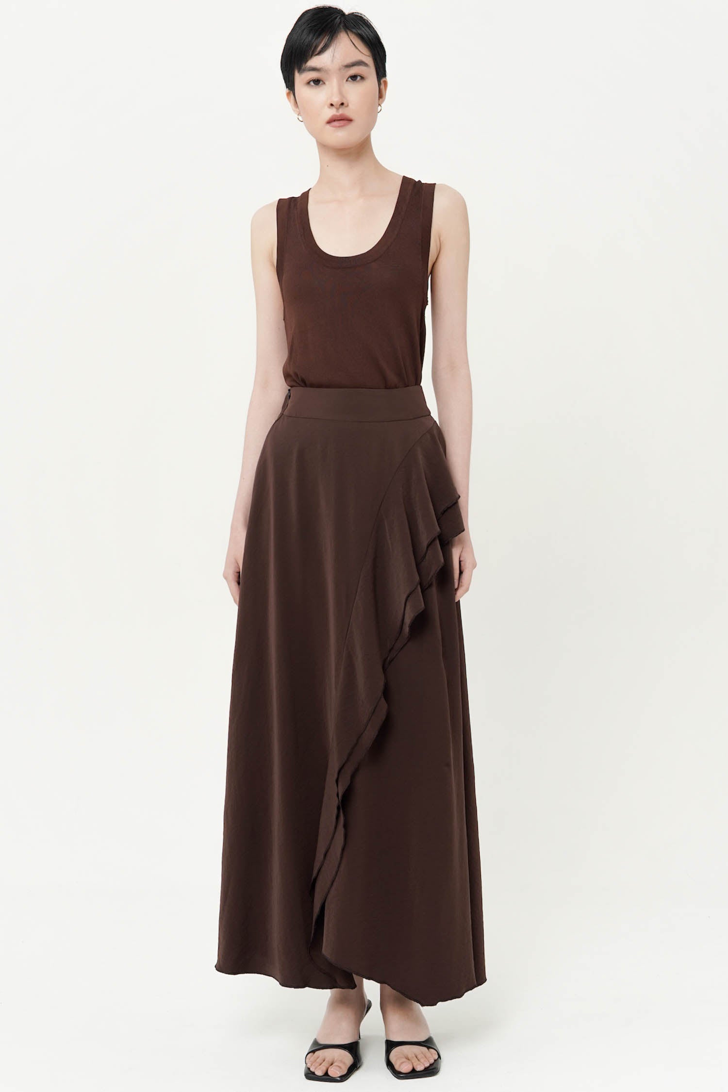 Ribadeo Maxi Skirt In Espresso