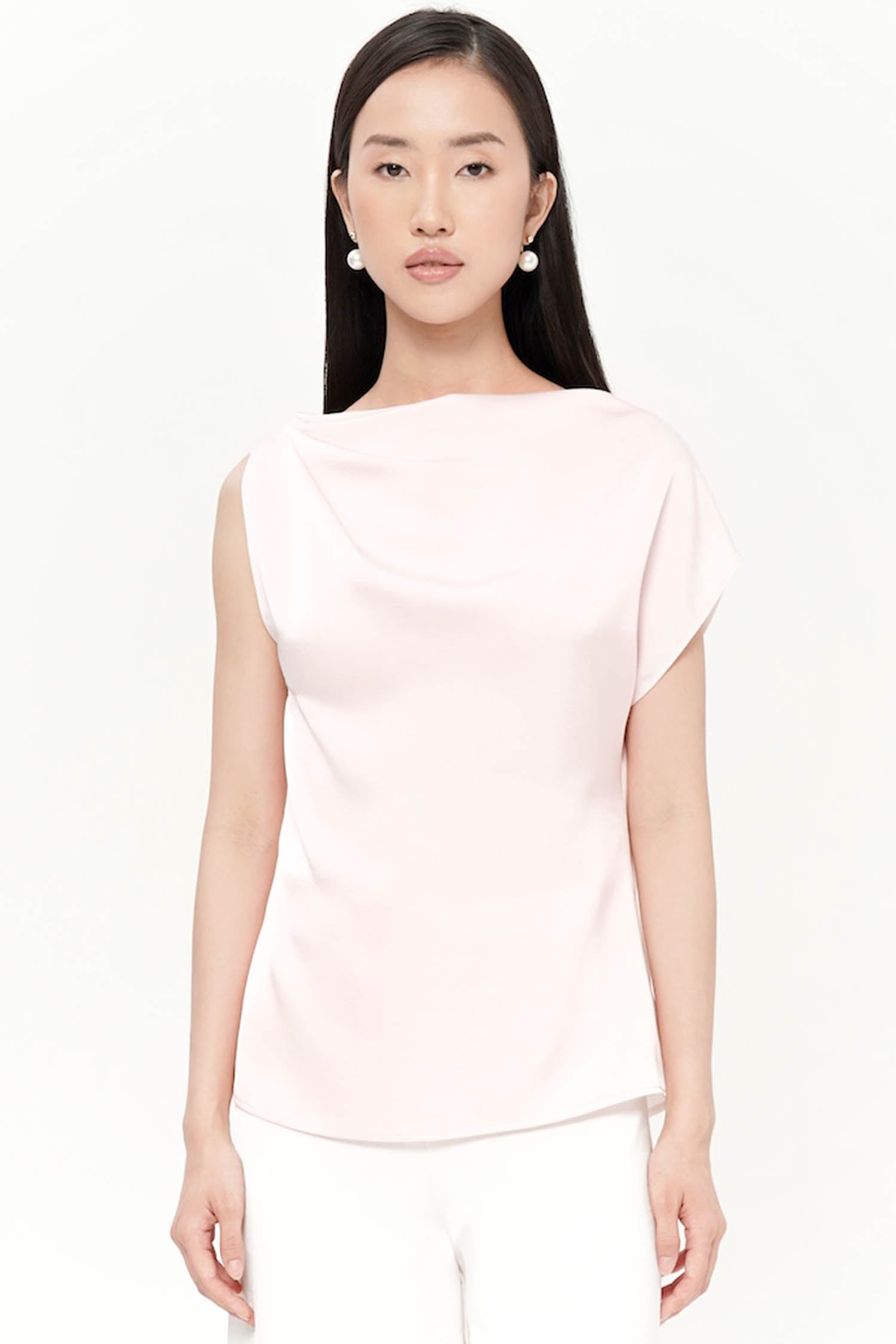 Ambrosia Drape Top In Pink